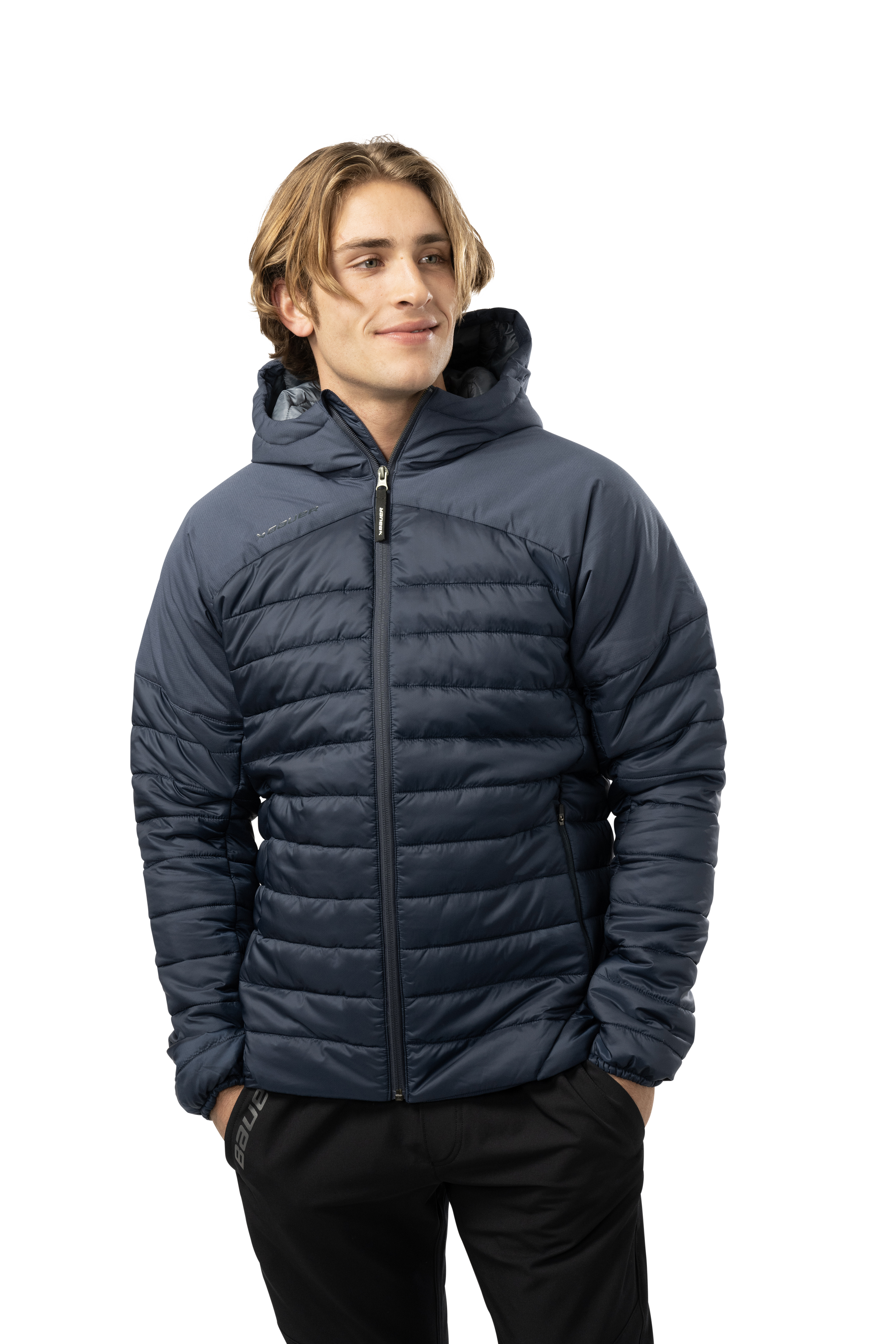 Bunda BAUER S23 TEAM PUFFER JACKET-SR-NAVY (1062334)
