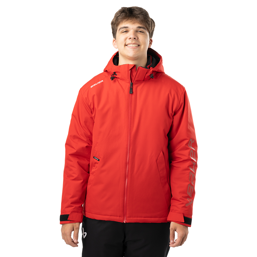Bunda BAUER S24 TEAM HEAVYWEIGHT JACKET-SR-RED (1063240)