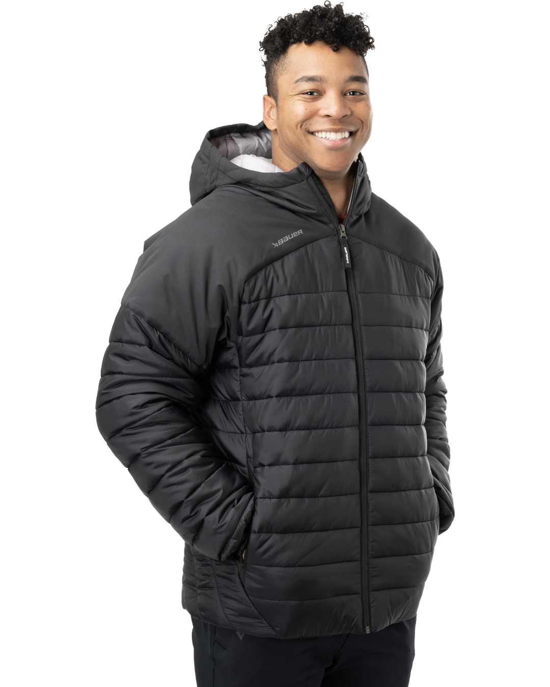 Bunda BAUER S24 TEAM PUFFER JACKET-SR-BLK (1063250)