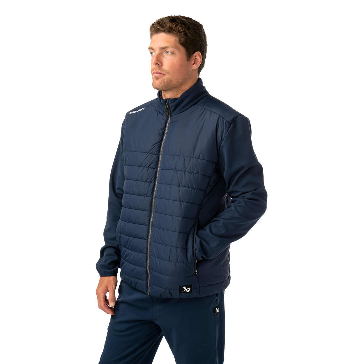 Bunda BAUER S26 TEAM HYBRID JACKET-SR-NAVY (1067327)