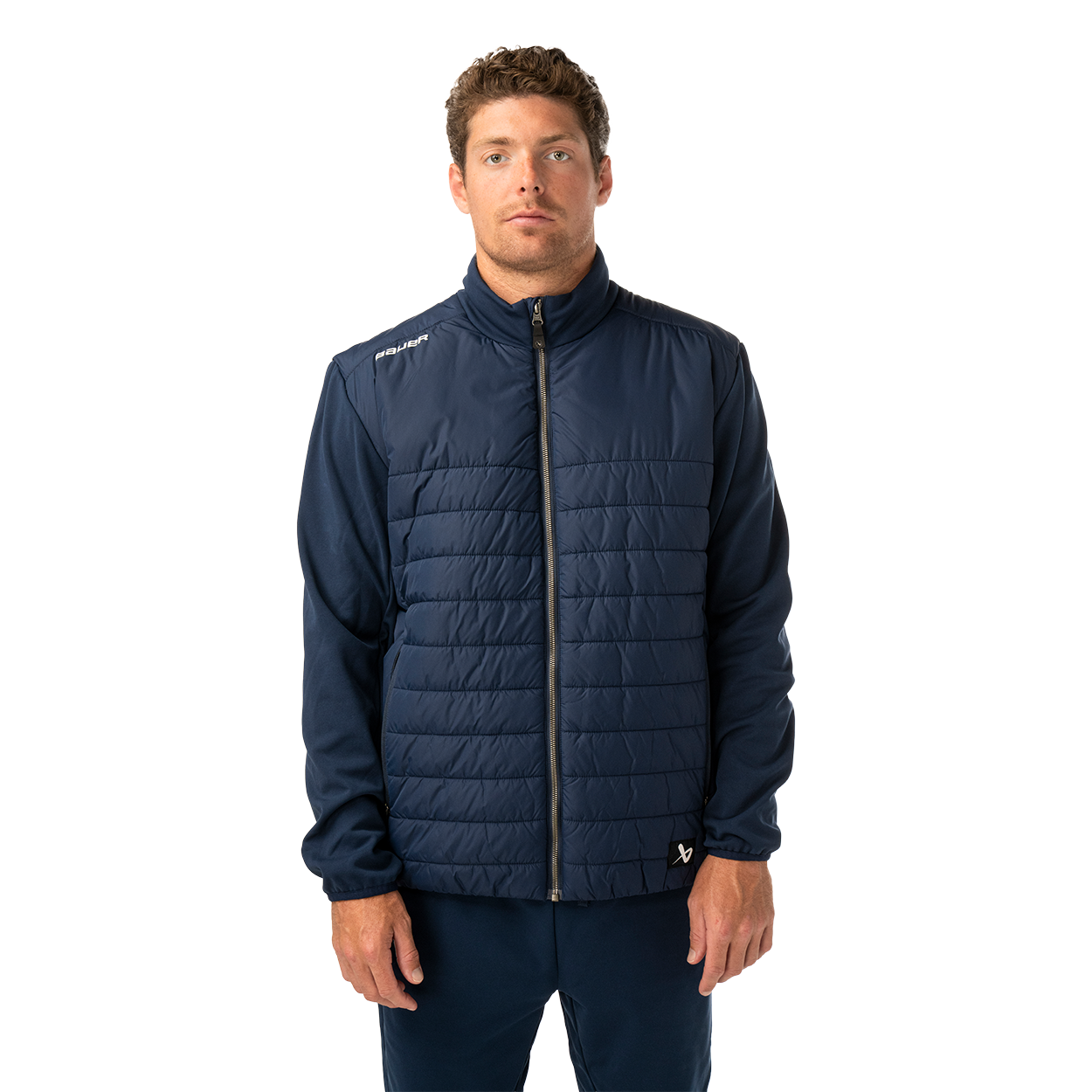 Bunda BAUER S26 TEAM HYBRID JACKET-SR-NAVY (1067327)