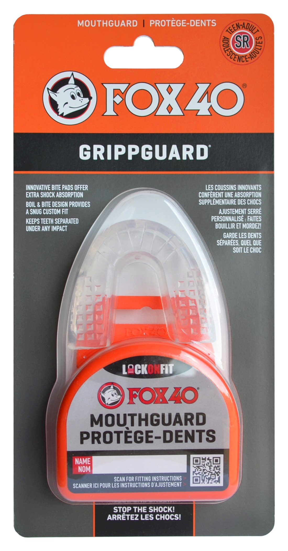 Chránič zubů GRIPPGUARD sr clear