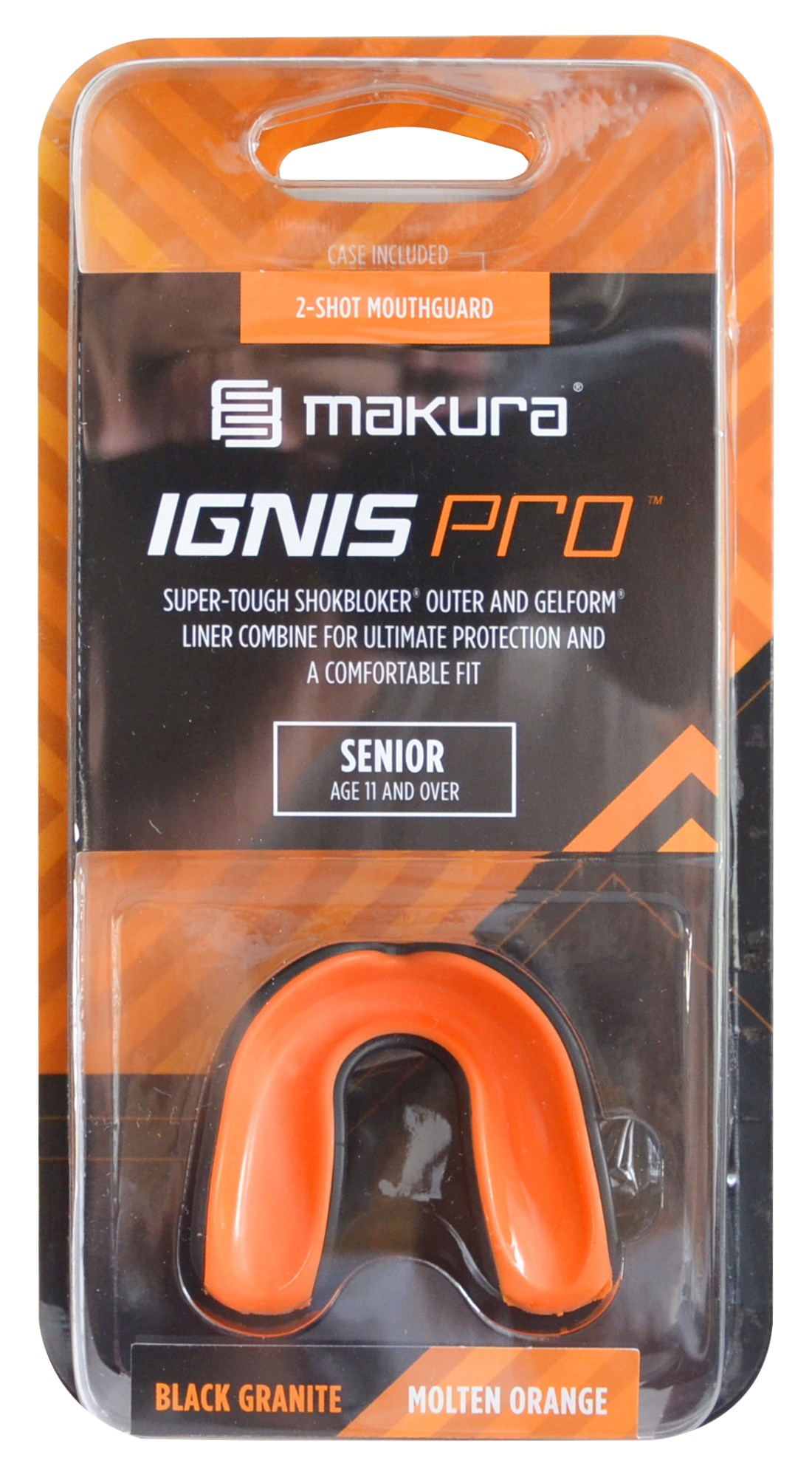 Chránič zubů MAKURA IGNIS Black/Orange JR