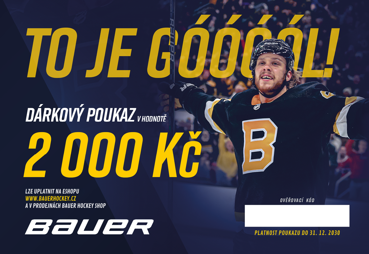 Dárkový poukaz BAUER v hodnotě 2000,- Kč.