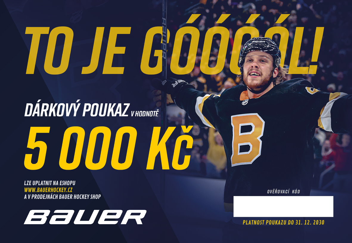 Dárkový poukaz BAUER v hodnotě 5000,- Kč.