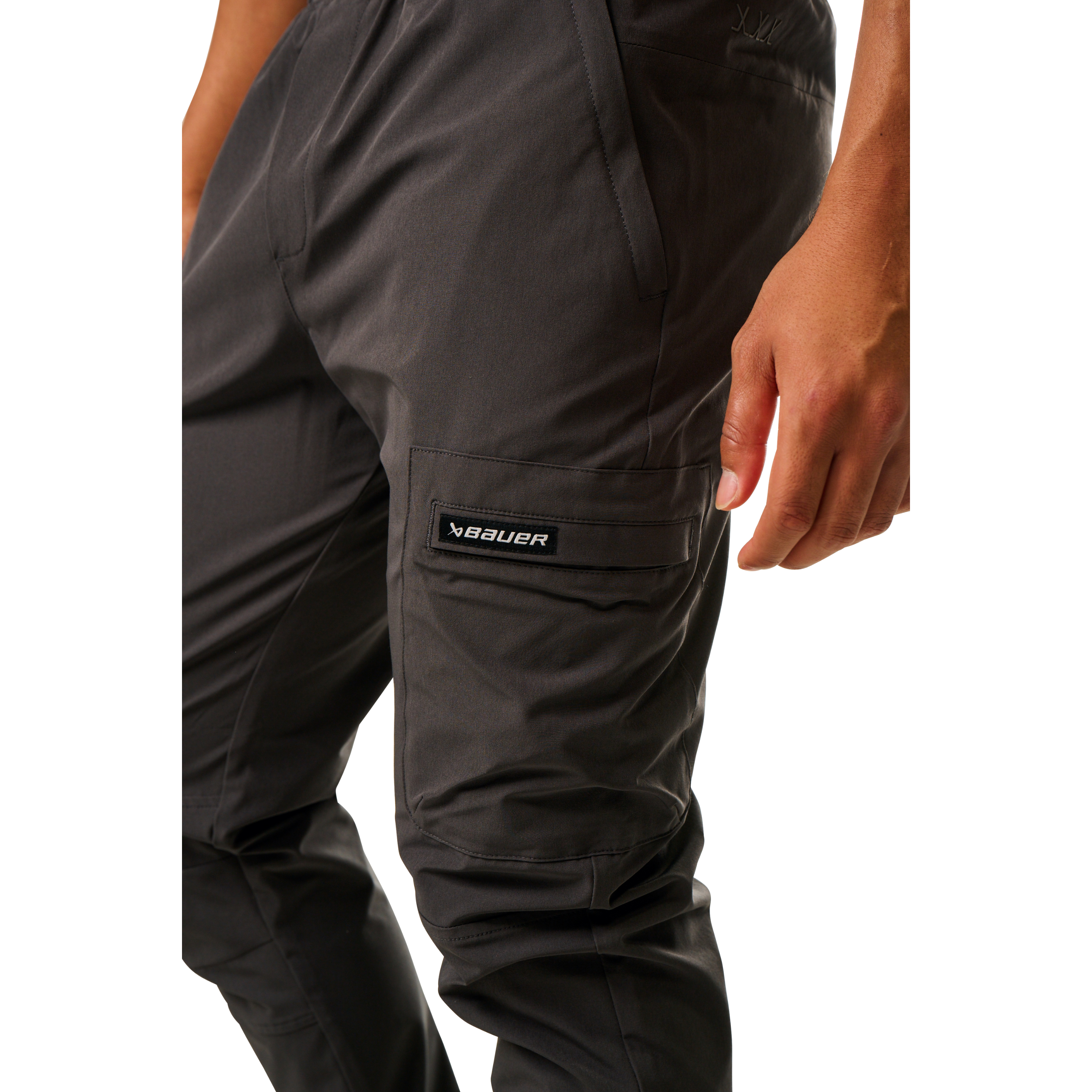Kalhoty BAUER S25 FLC TRAVEL PANT-SR-QUIET GRY (1064671)