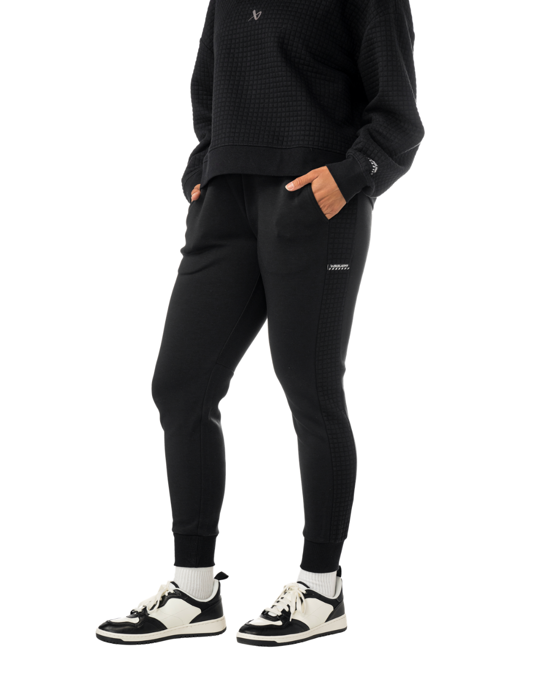 Kalhoty BAUER S25 QUILTED FLEECE JOGGER-WM-BLK (1065914)