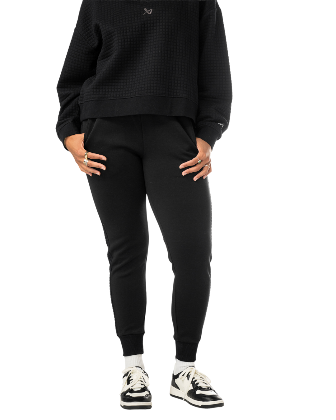 Kalhoty BAUER S25 QUILTED FLEECE JOGGER-WM-BLK (1065914)