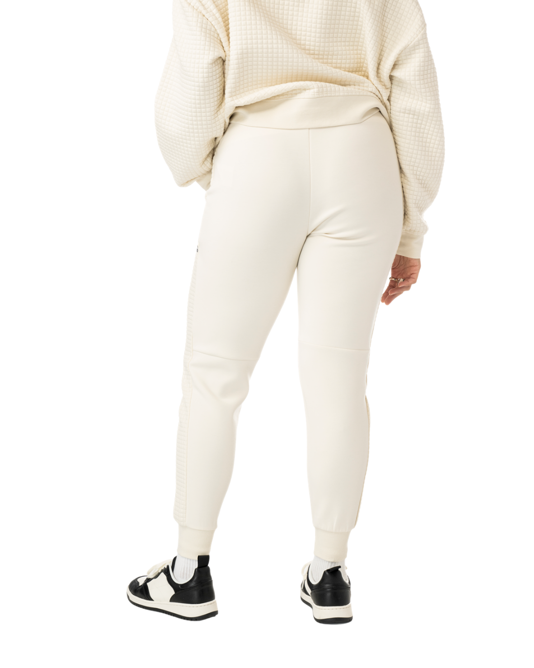 Kalhoty BAUER S25 QUILTED FLEECE JOGGER-WM-CREAM (1065915)
