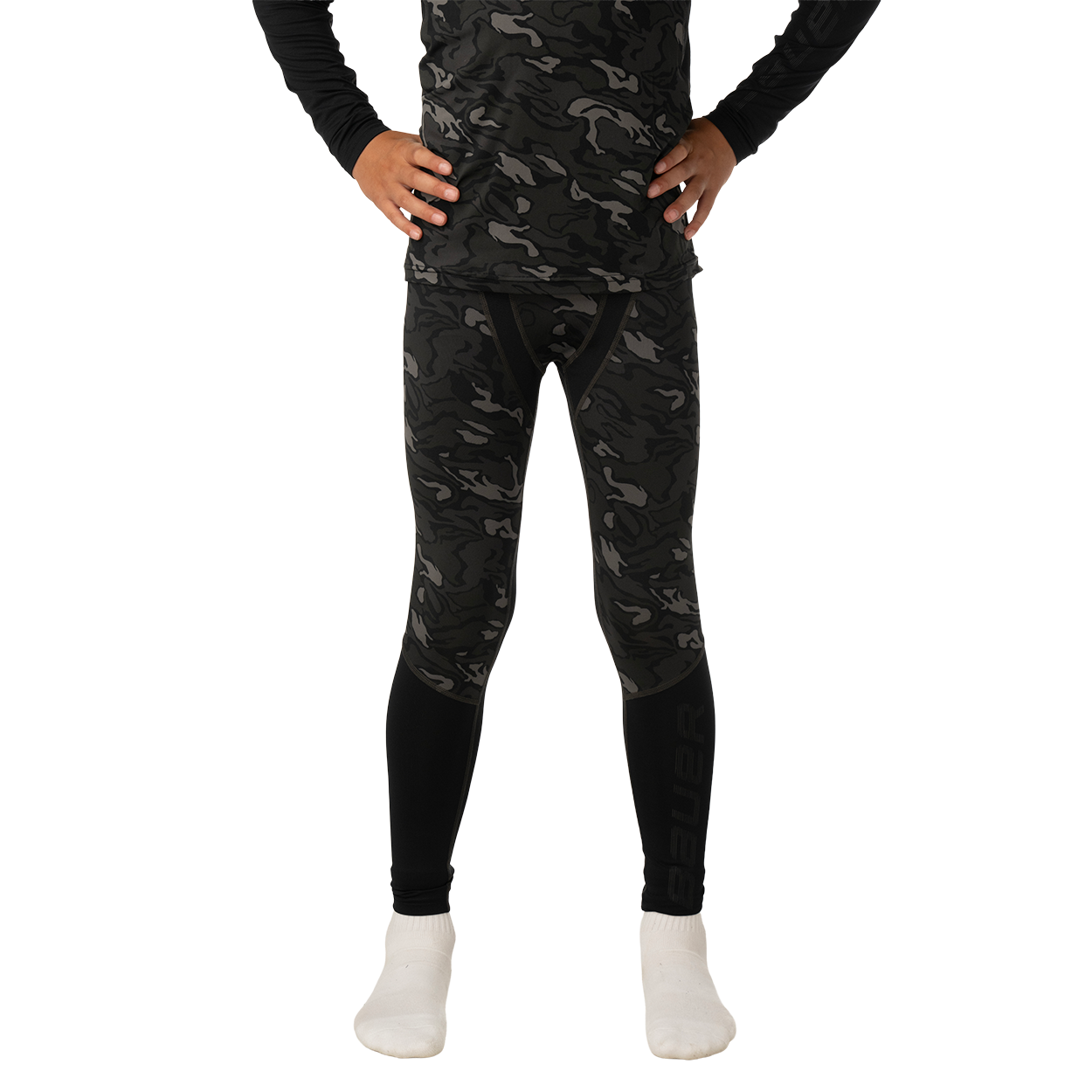 kalhoty BAUER S26 PERF BASELAYER PANT PRINT-YTH (1067255)