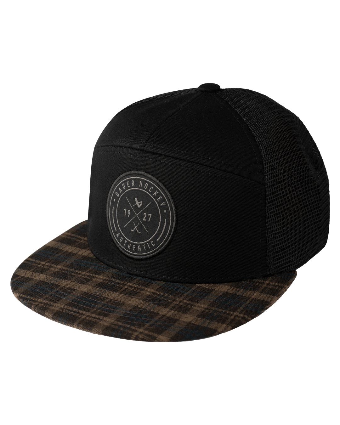 Kšiltovka BAUER S25 FLANNEL SNAPBACK-YTH-BLK (1065400)