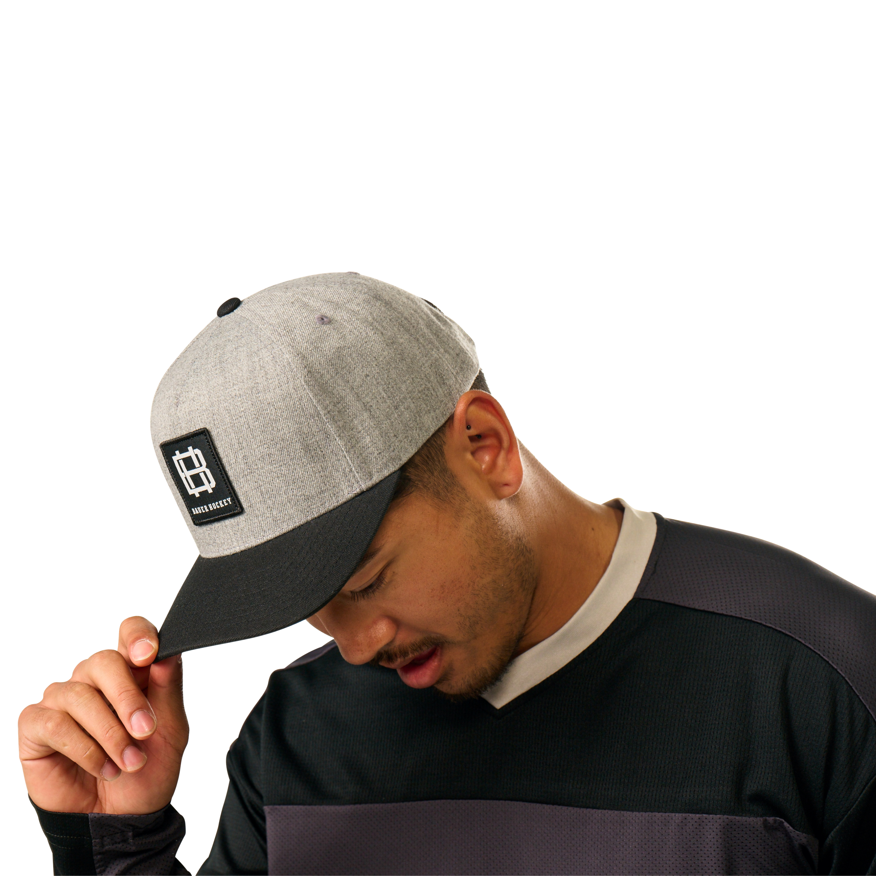 Kšiltovka BAUER S25 TWOTONE A FRAME HAT-SR-BLK/GRY (1064695)