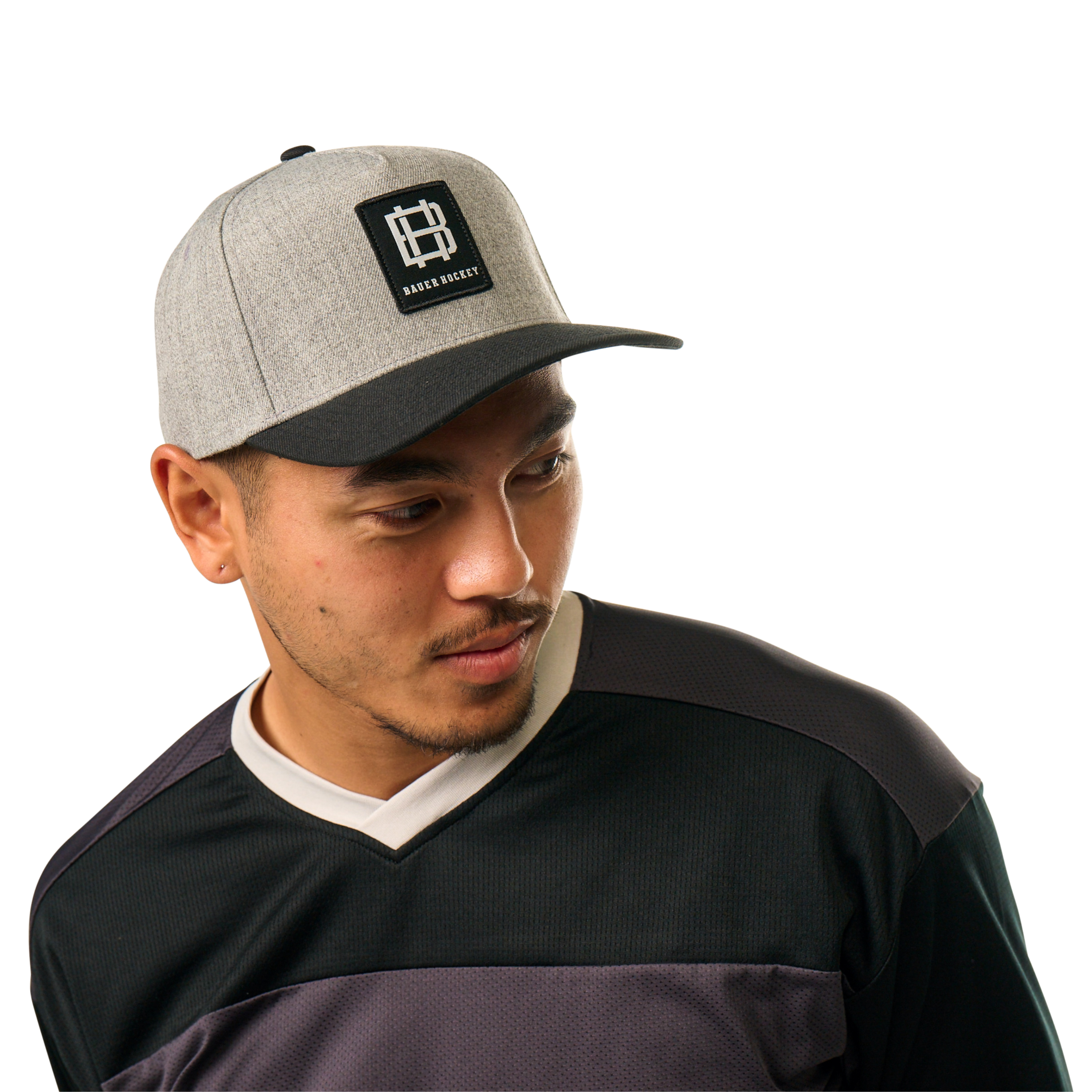 Kšiltovka BAUER S25 TWOTONE A FRAME HAT-SR-BLK/GRY (1064695)