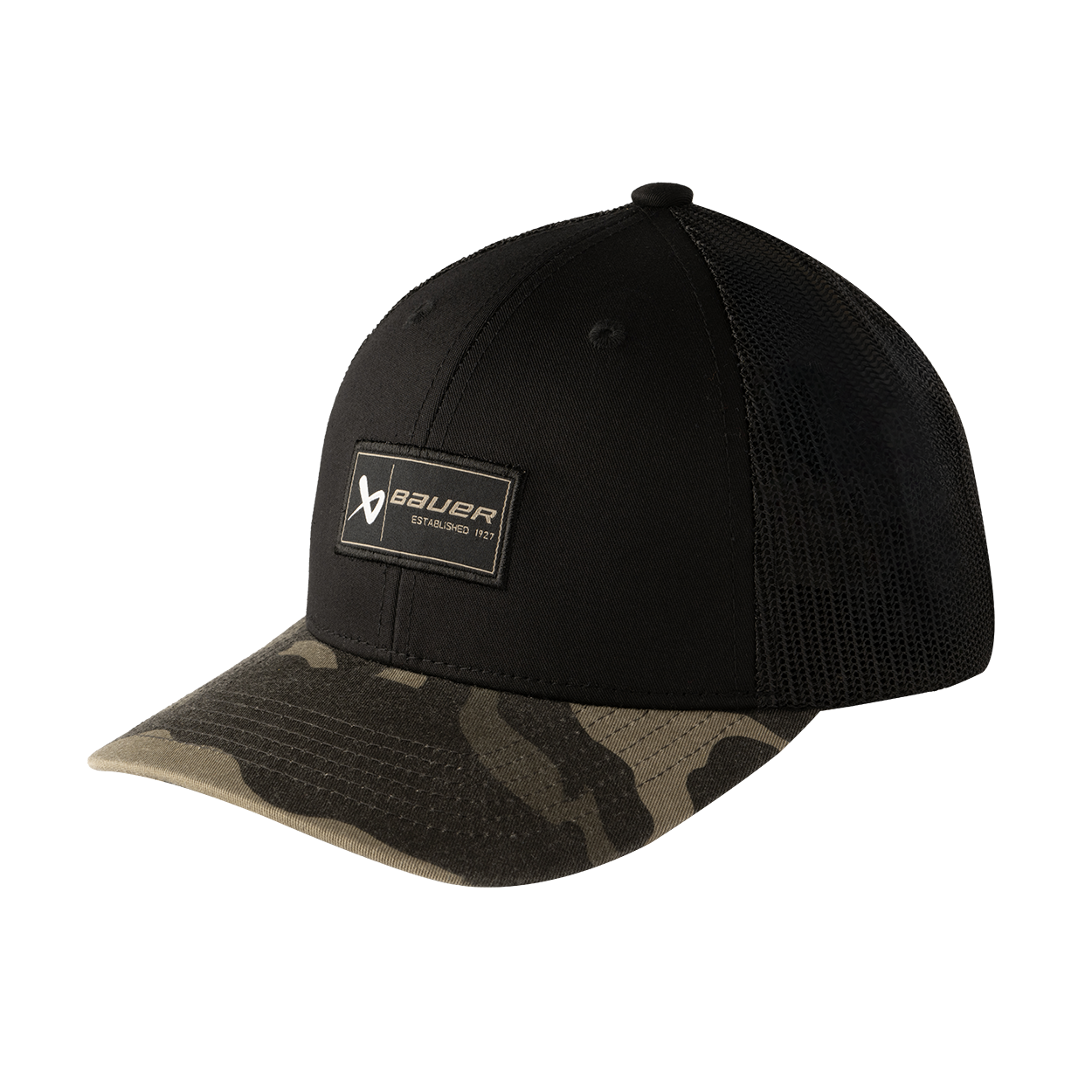 Kšiltovka BAUER S26 CURVED BRIM 2 TONE CAMO SNAPBACK-SR (1067072)