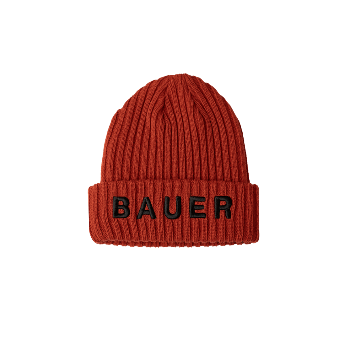 Kulich BAUER S24 RIBBED TOQUE-YTH-FIRE RED (1064126)