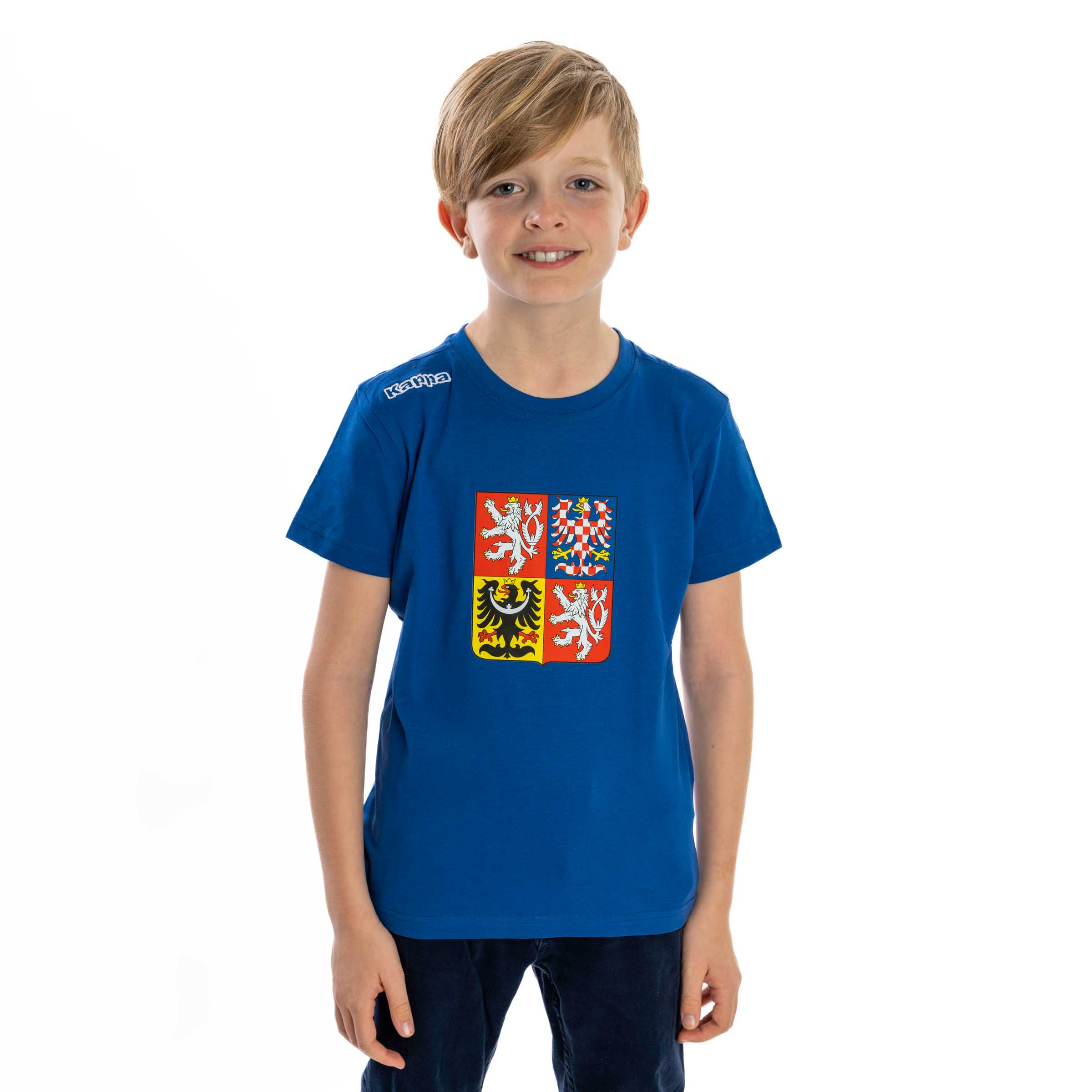 LOGO KAFERS STÁTNÍ ZNAK triko JR modrá royal