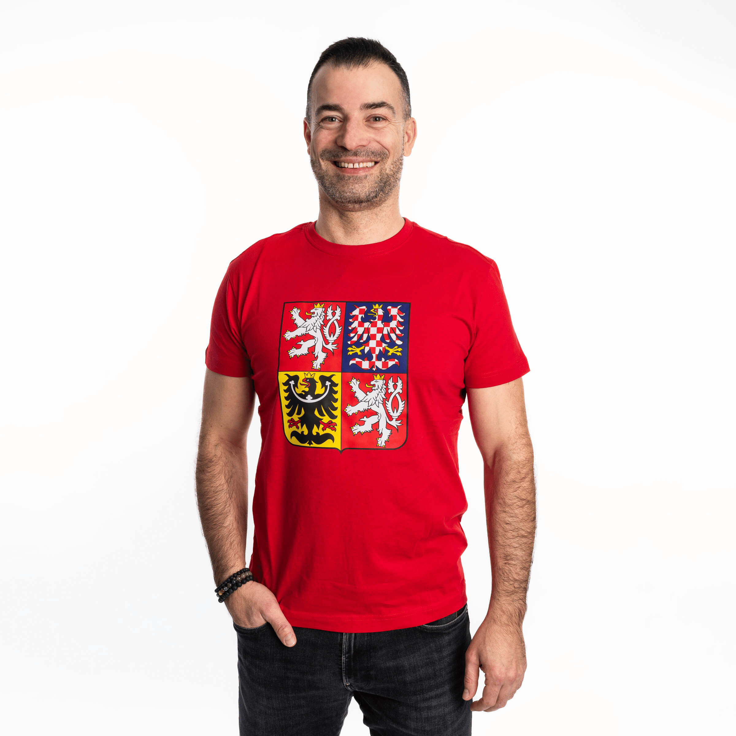 LOGO KAFERSCK STÁTNÍ ZNAK triko červená