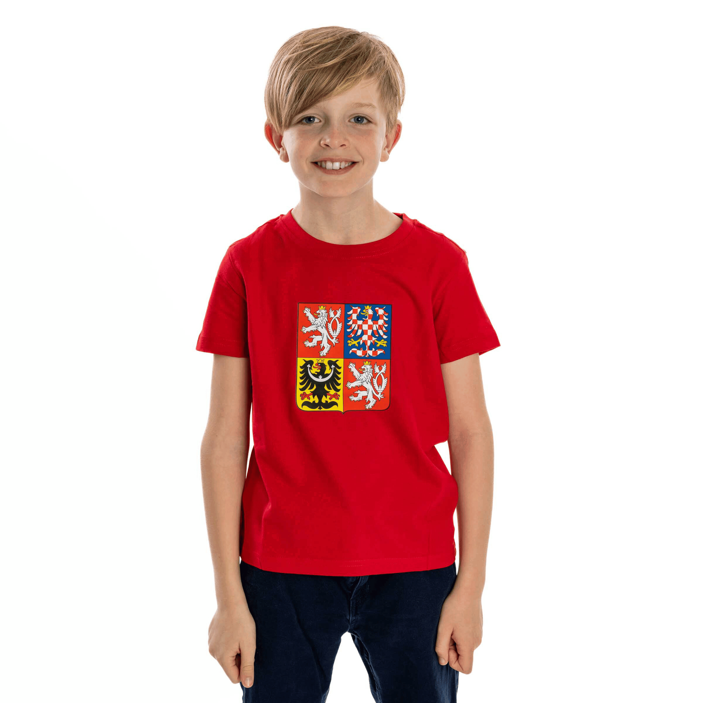 LOGO KAFERSCK STÁTNÍ ZNAK triko JR červená