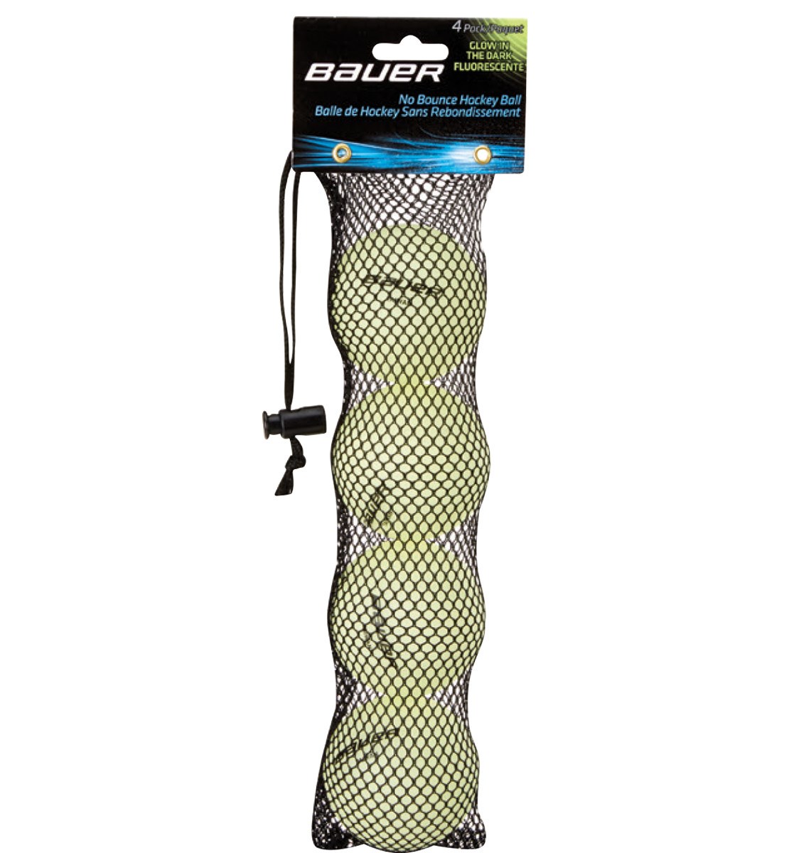 Míček BAUER HOCKEY BALL-GLOW IN THE DARK-4 PACK (1053165)