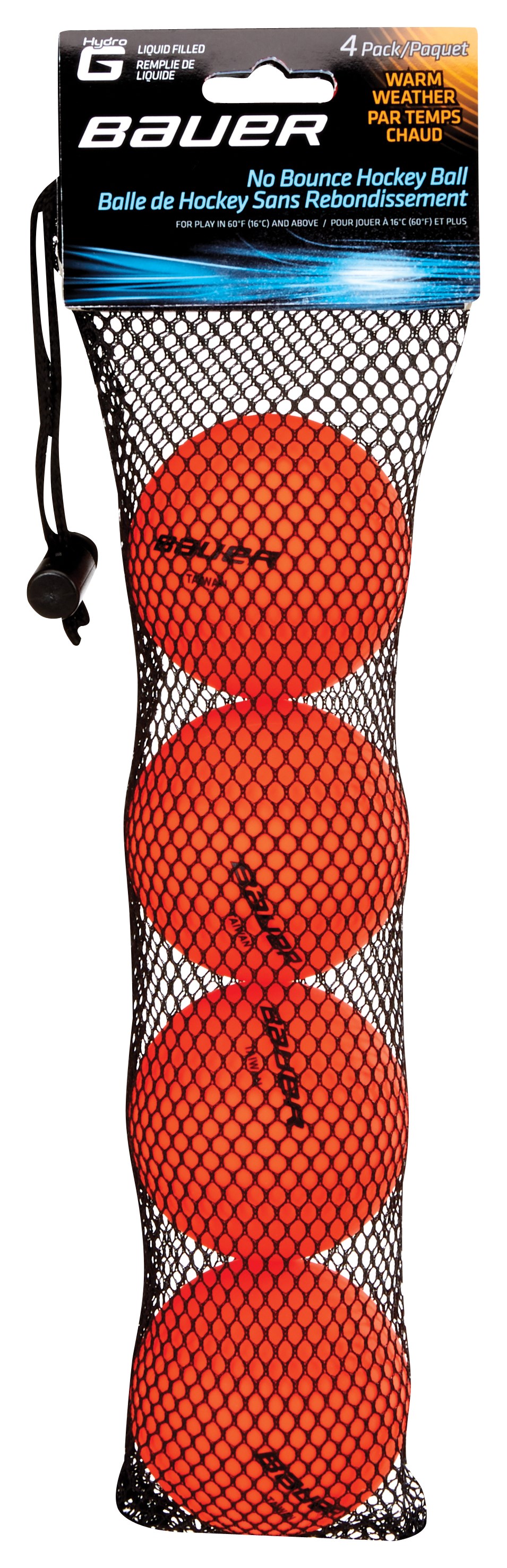 Míček BAUER HYDROG BALL-WARM-ORANGE-4 PACK (1053170)