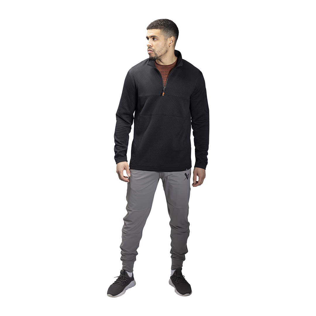 Triko BAUER FLC 1/2 ZIP PERFORMANCE TOP - BLK (1060276)