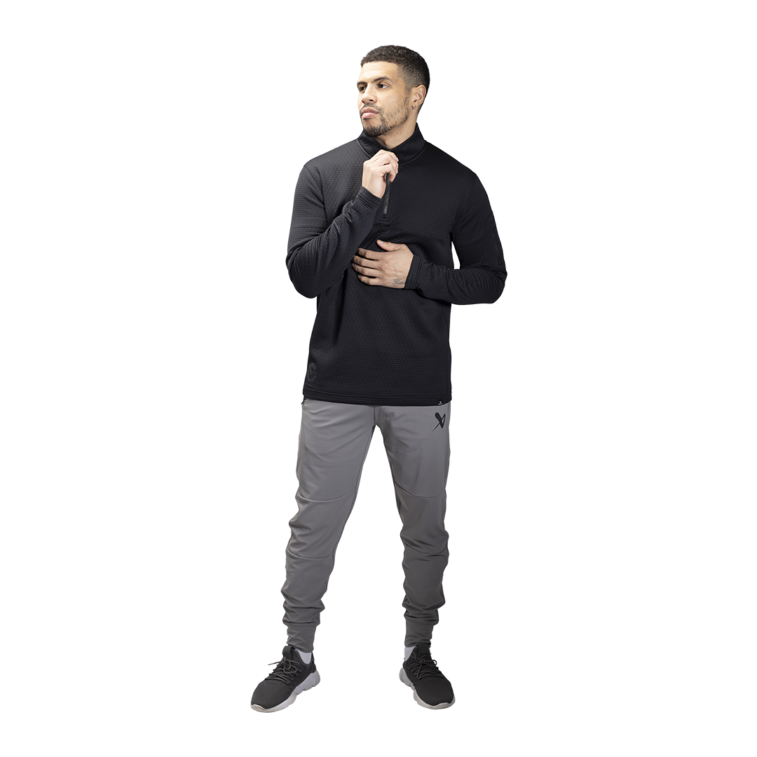 Triko BAUER FLC 1/2 ZIP PERFORMANCE TOP - BLK (1060276)
