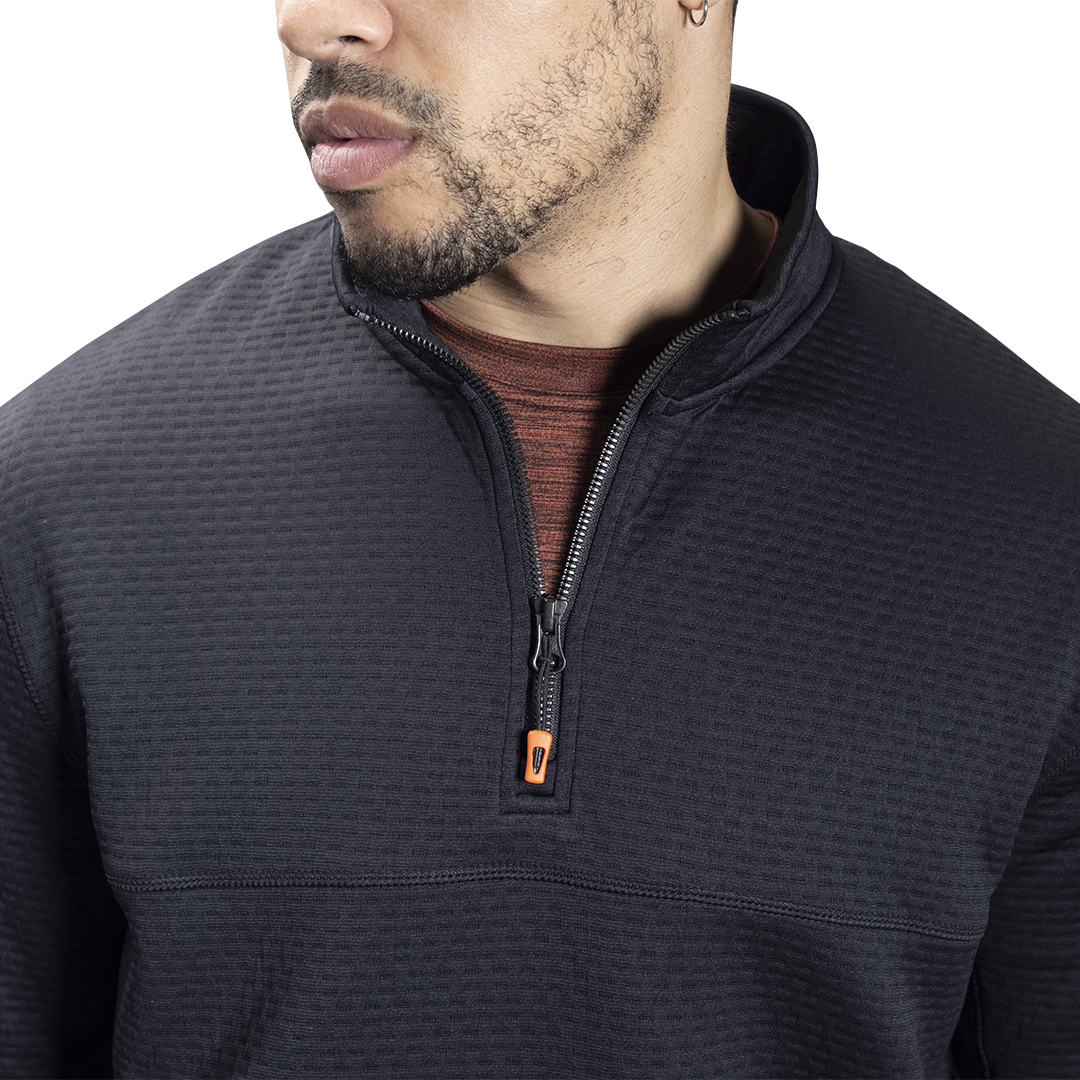 Triko BAUER FLC 1/2 ZIP PERFORMANCE TOP - BLK (1060276)