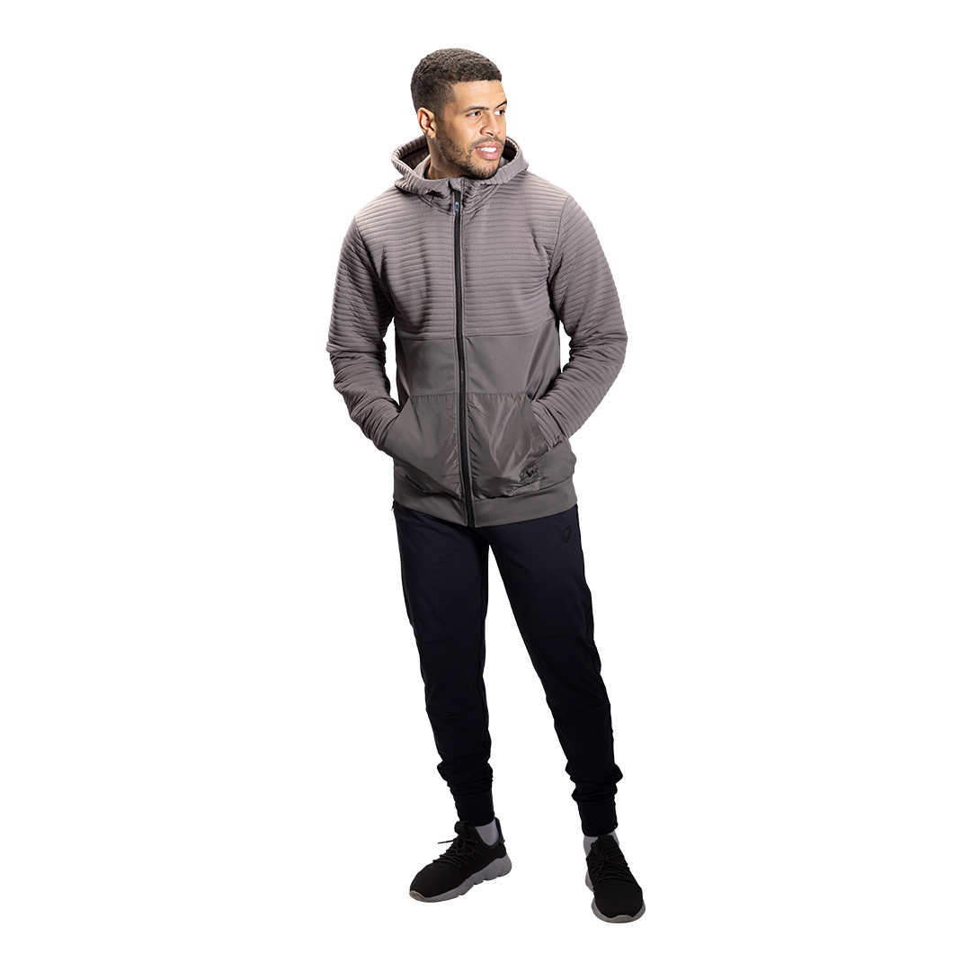 Mikina BAUER FLC 3D FULL ZIP HOODIE - GRAY (1060271)