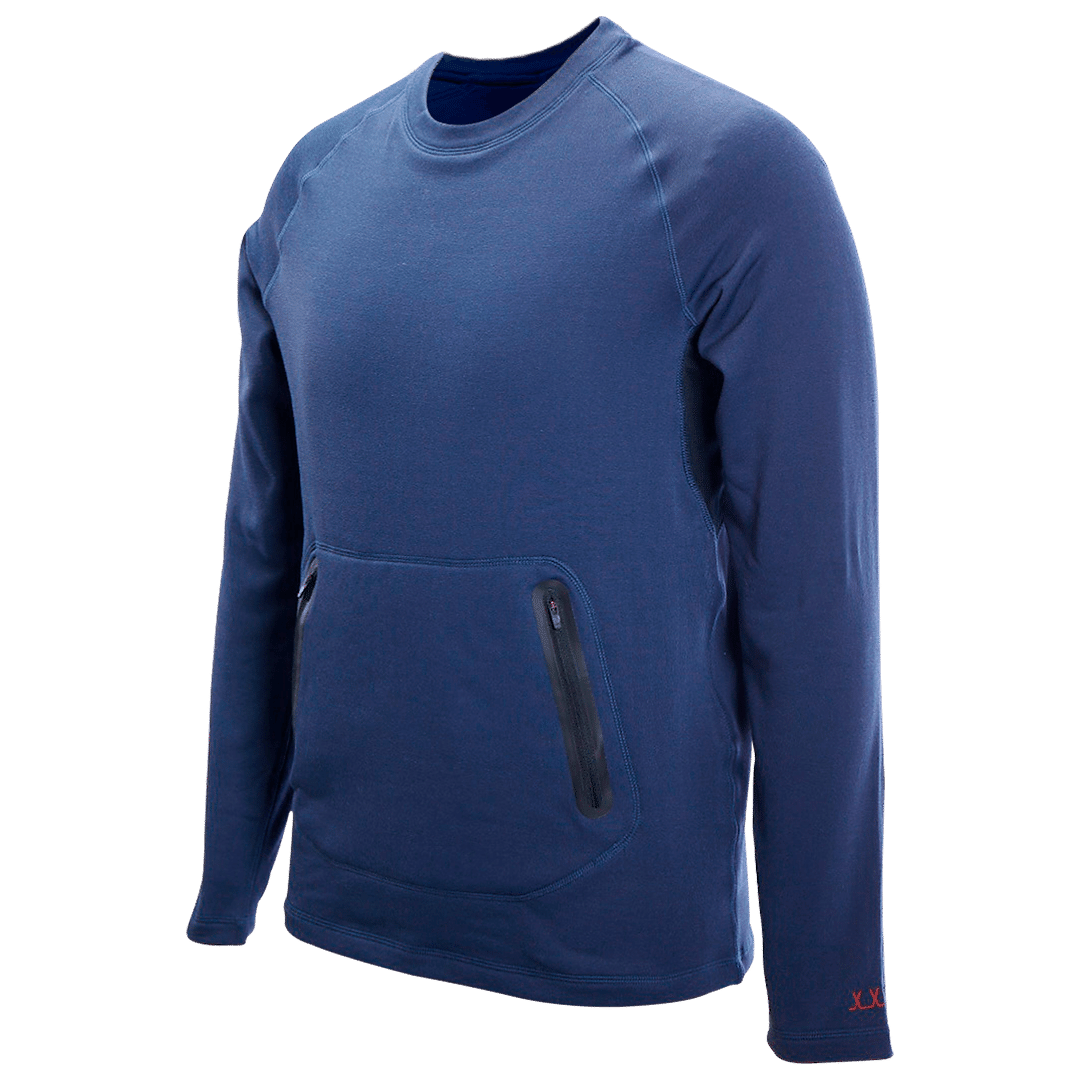 Mikina BAUER FLC FLEECE CREW  - BLU (1059400)