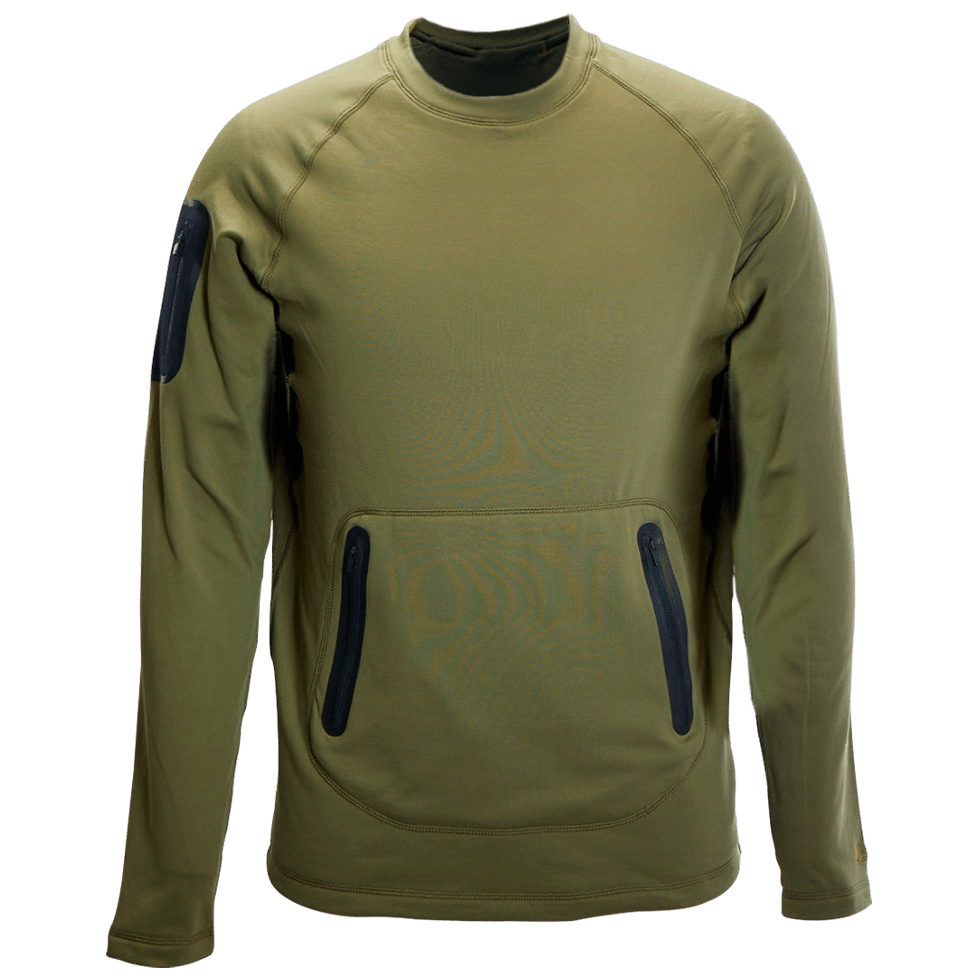 Mikina BAUER FLC FLEECE CREW  - OLIVE (1059402)