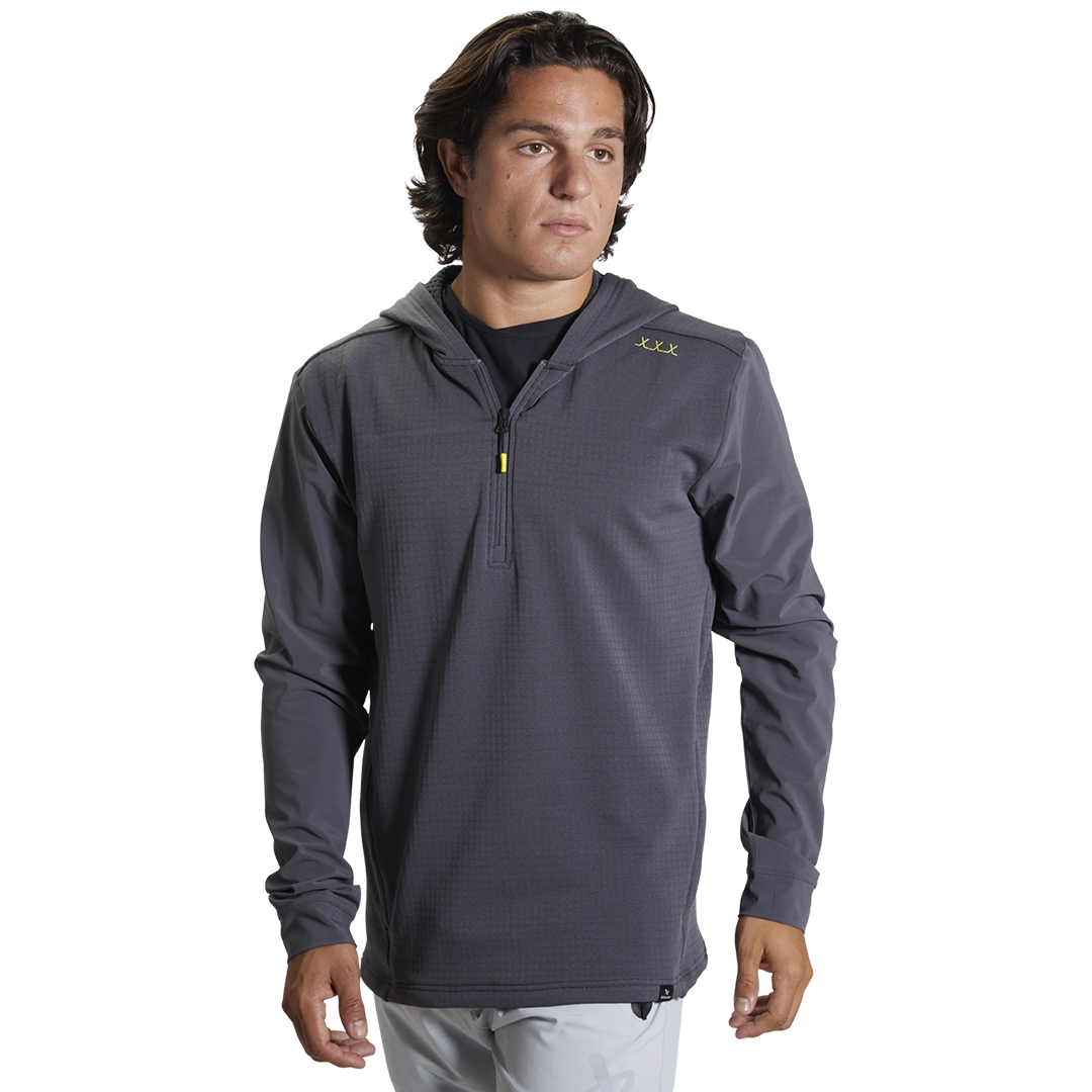 Mikina BAUER S22 FLC 1/4 ZIP HOODIE-IRN (1059681)