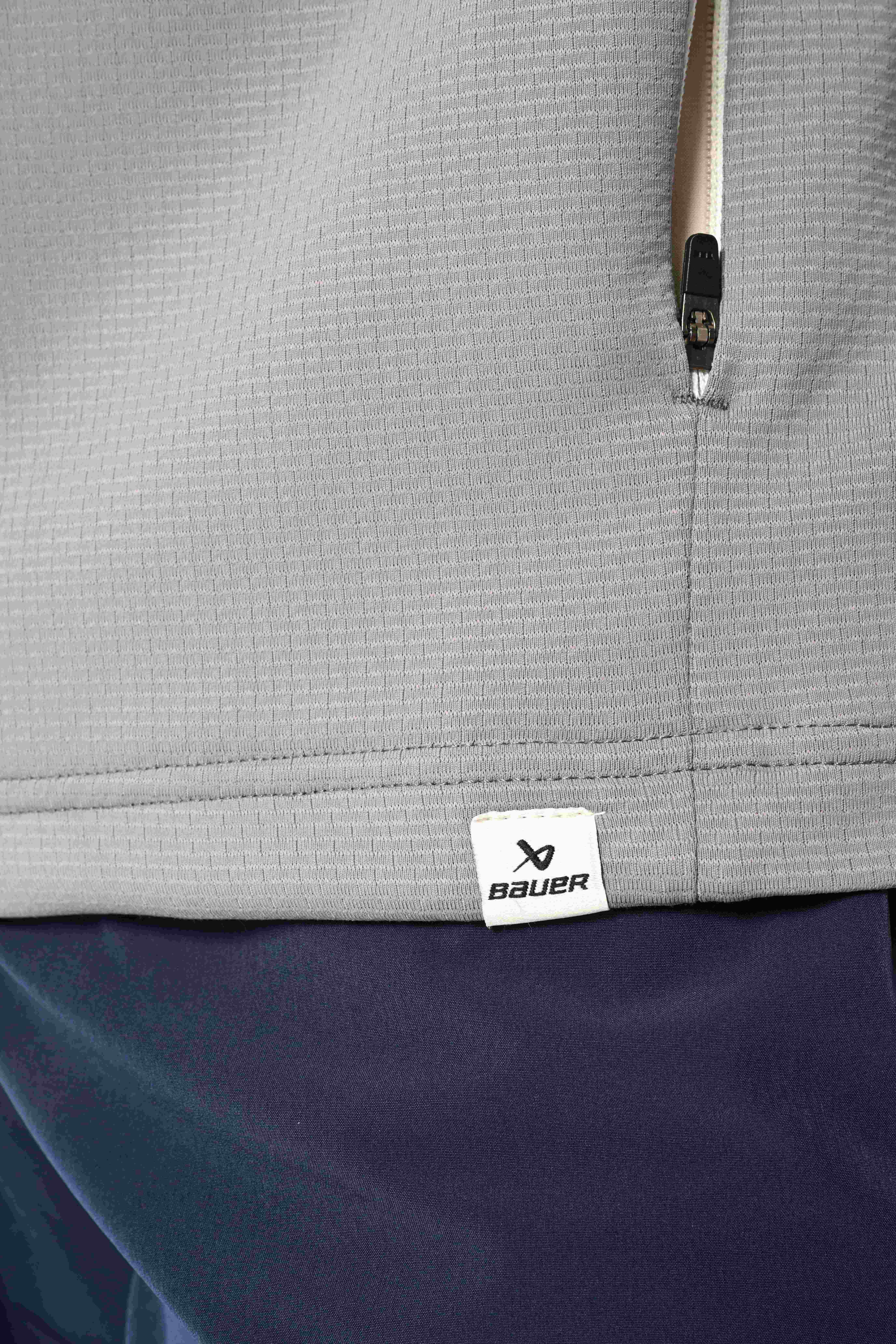 Mikina BAUER S23 FLC HOODIE-SR-LT GRY (1061026)