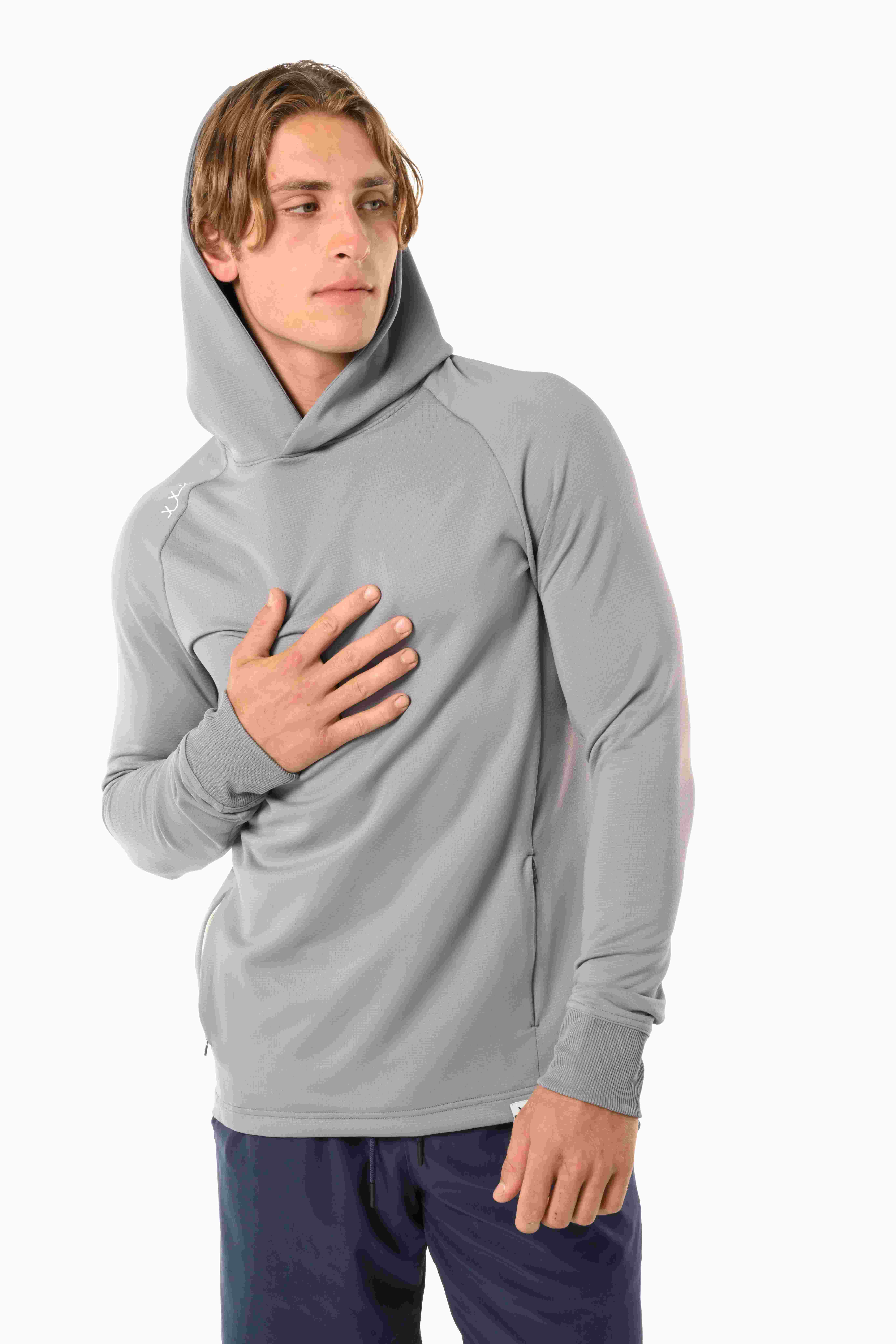Mikina BAUER S23 FLC HOODIE-SR-LT GRY (1061026)