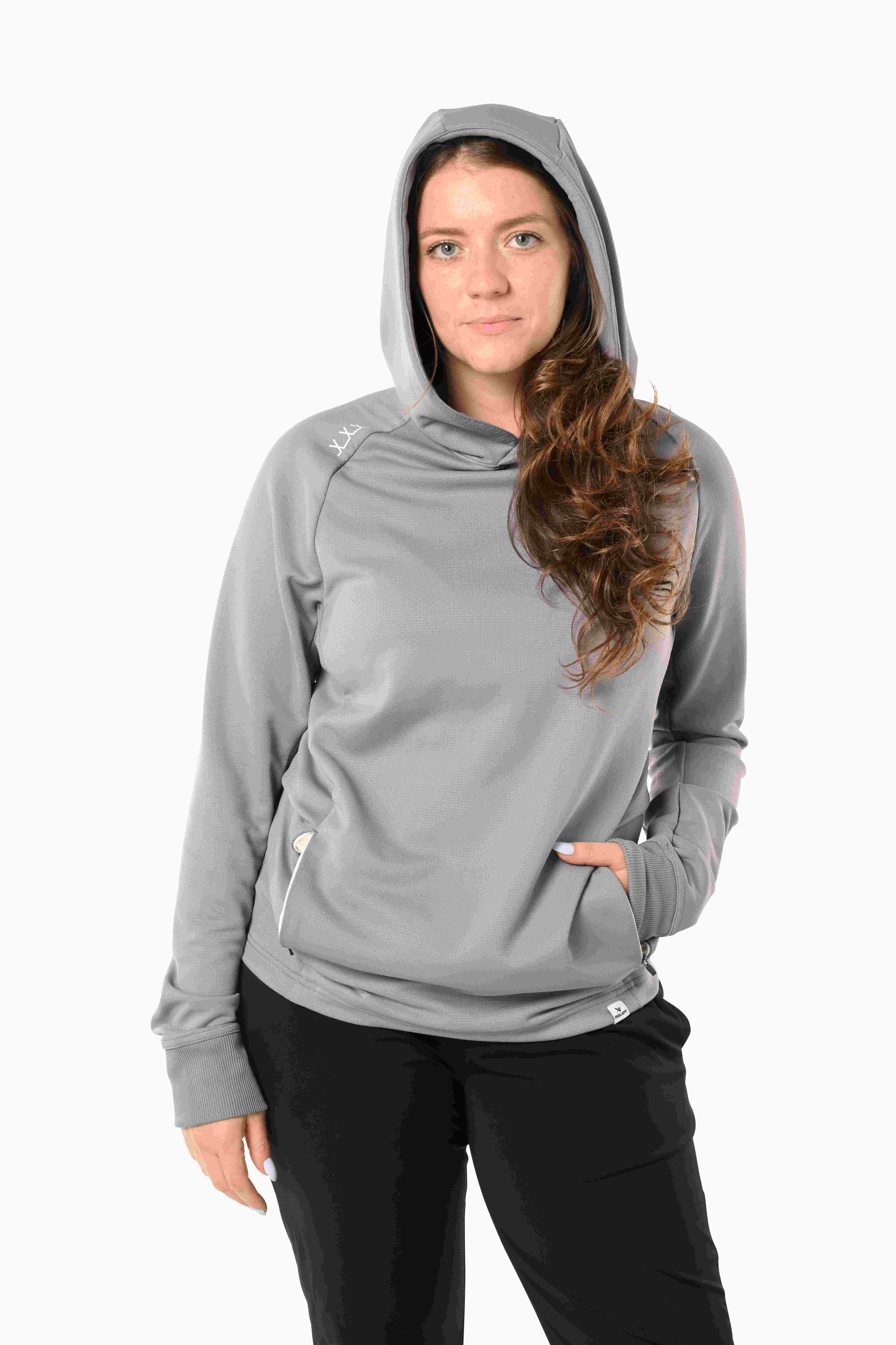 Mikina BAUER S23 FLC HOODIE-SR-LT GRY (1061026)