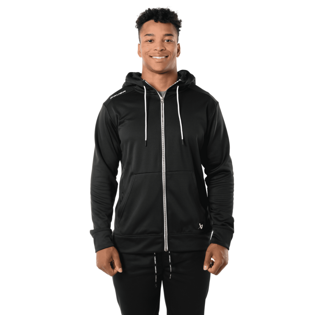 Mikina S23 BAUER TEAM FLEECE ZIP HOODIE-SR-BLK (1060780)