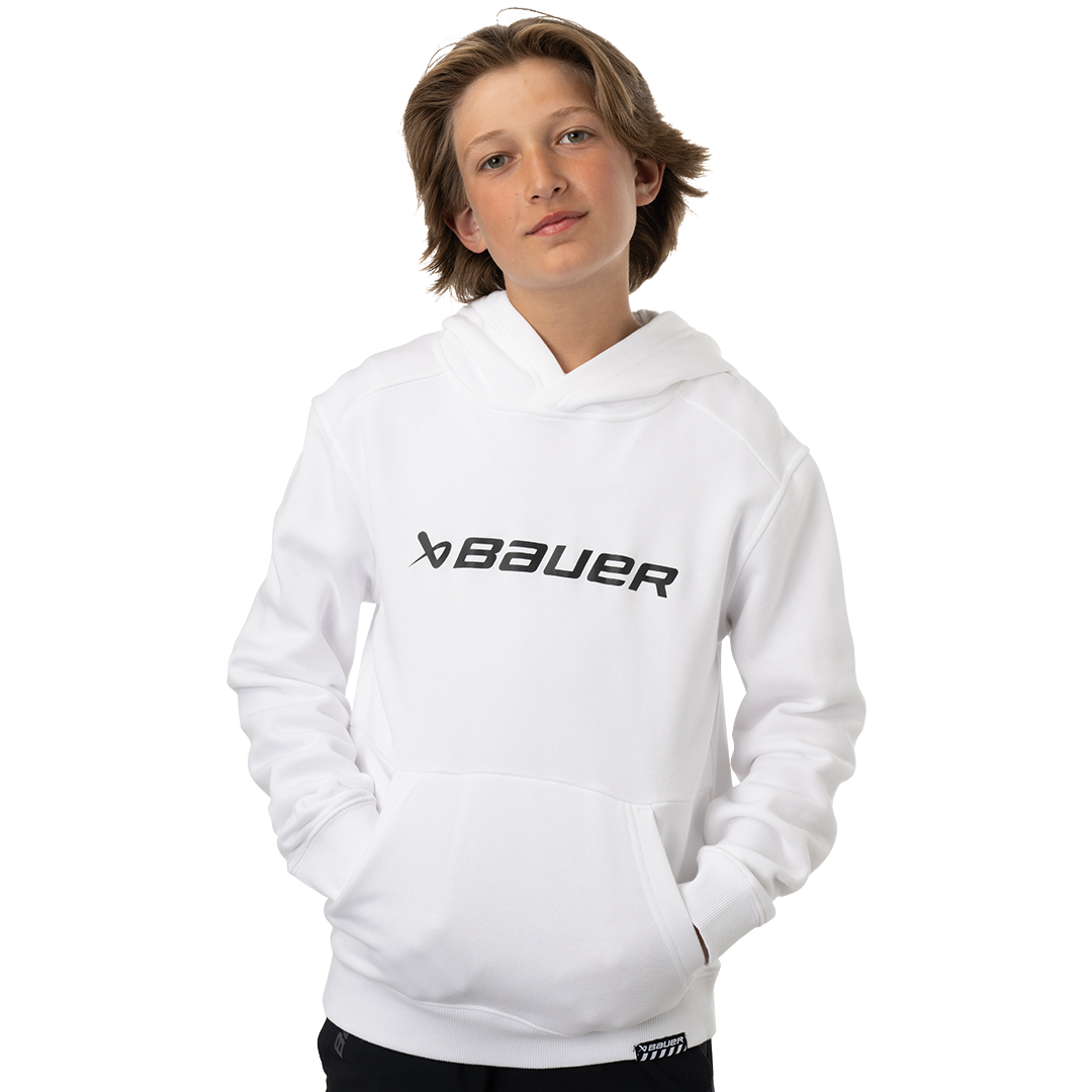 Mikina BAUER S24 CORE ULTIMATE HOODIE-YTH-WHT (1063412)