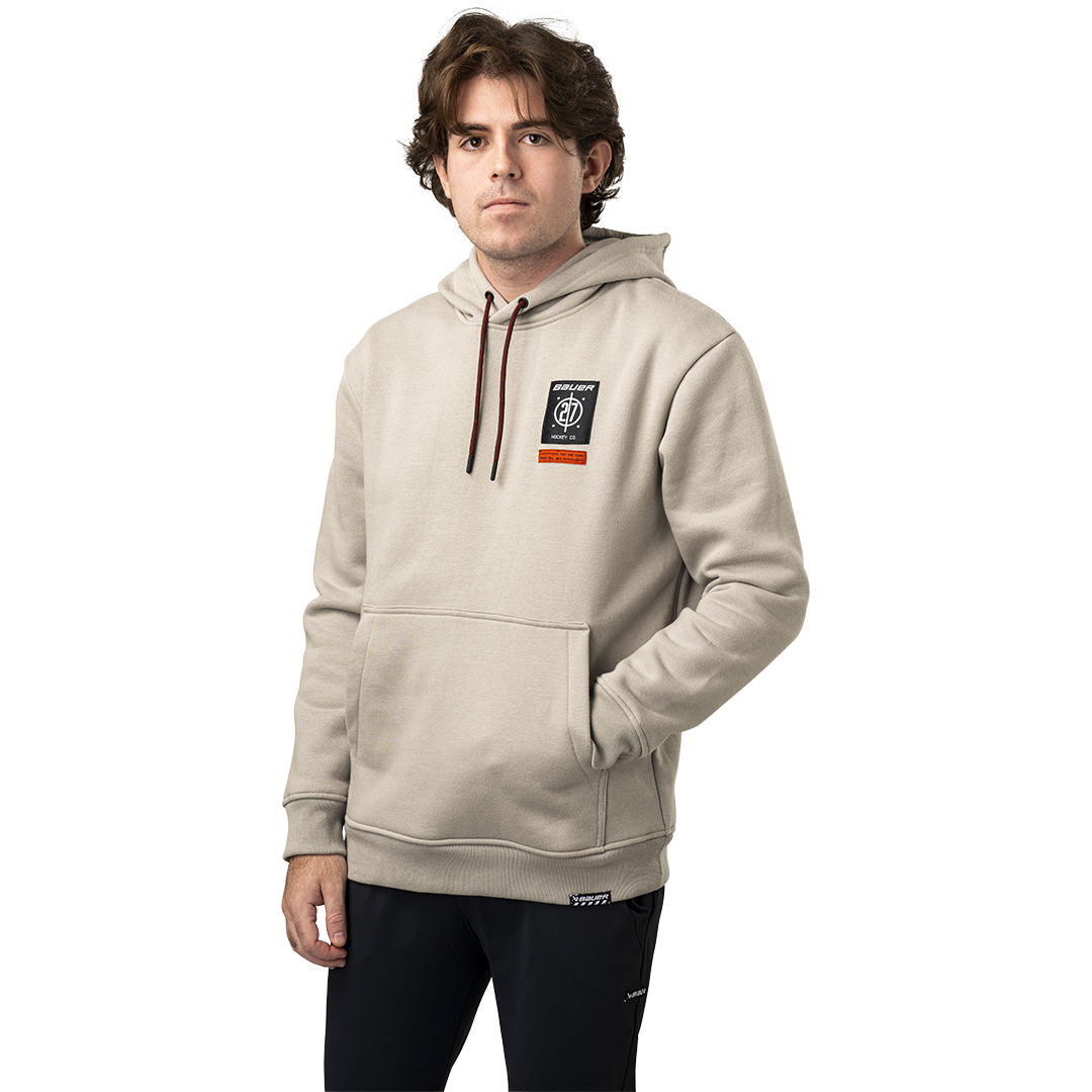 Mikina BAUER S24 LINED FLEECE HOODIE-SR-GRY (1064086)