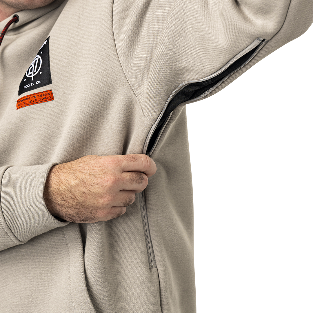 Mikina BAUER S24 LINED FLEECE HOODIE-SR-GRY (1064086)