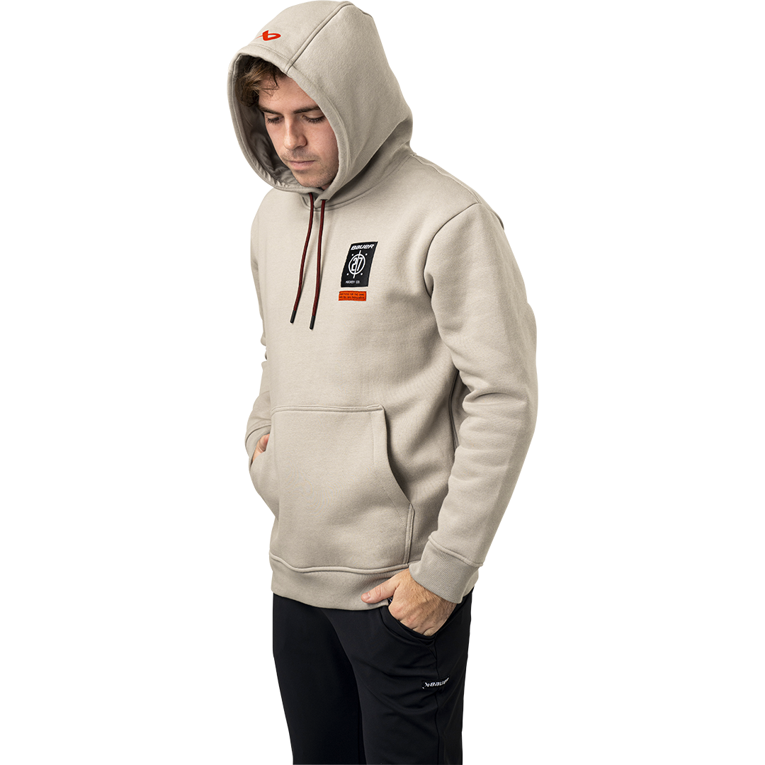 Mikina BAUER S24 LINED FLEECE HOODIE-SR-GRY (1064086)