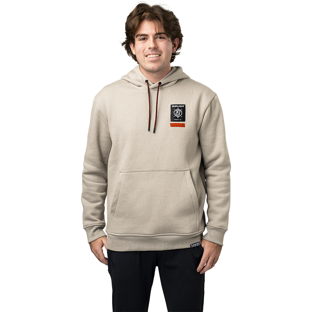 Mikina BAUER S24 LINED FLEECE HOODIE-SR-GRY (1064086)
