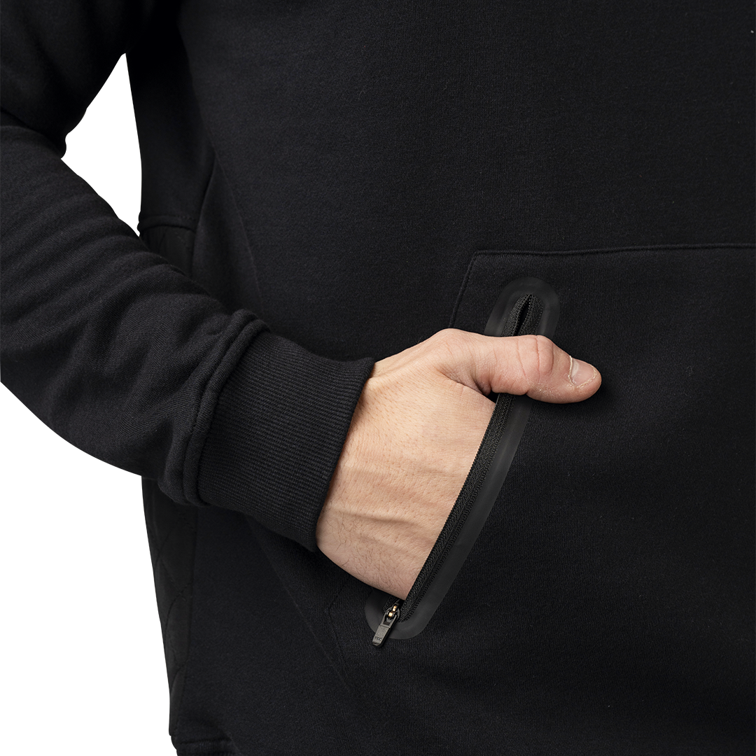 Mikina BAUER S24 QUILTED CREW-SR-BLK (1064089)