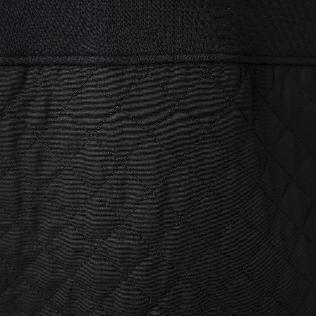 Mikina BAUER S24 QUILTED CREW-SR-BLK (1064089)
