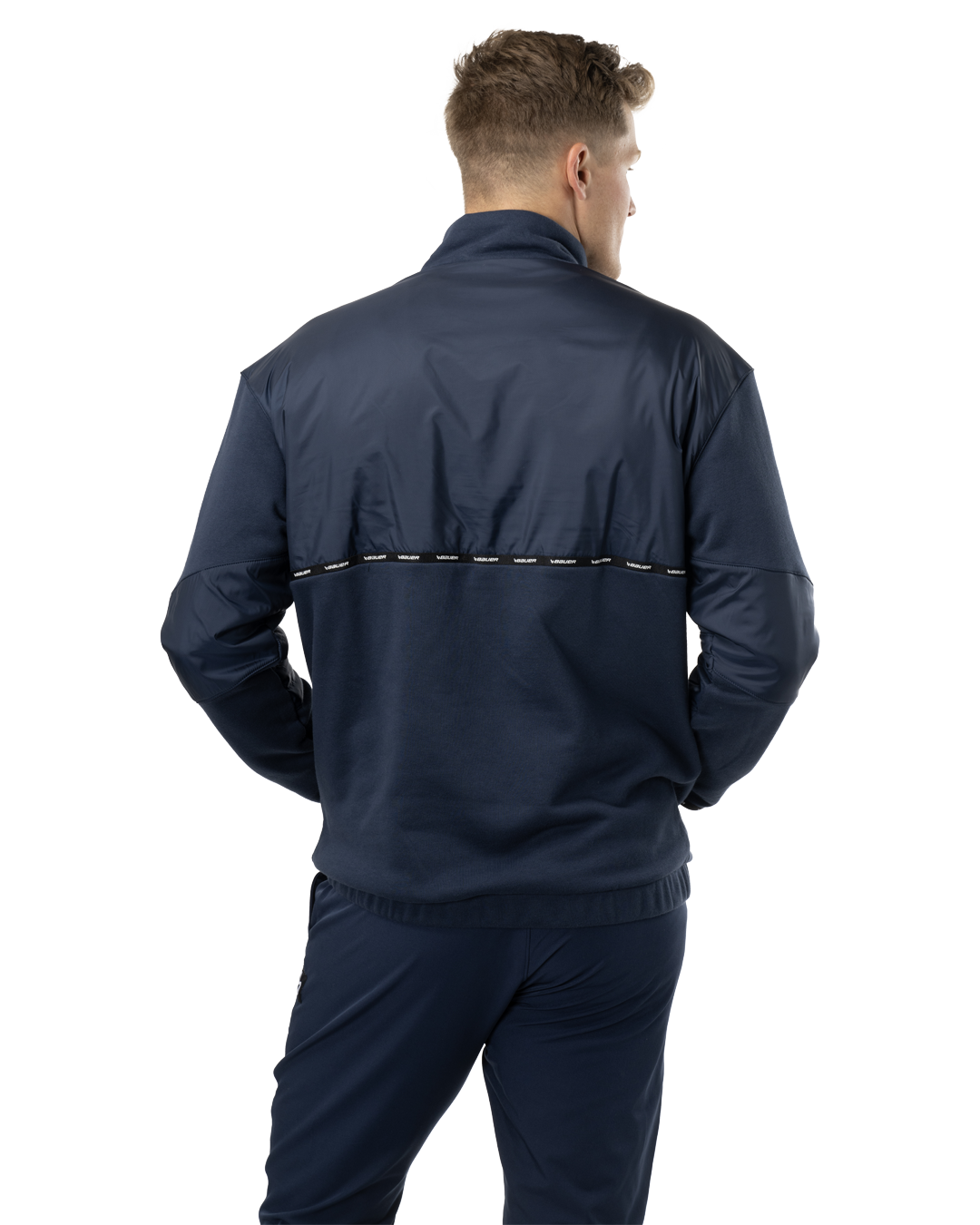 Mikina BAUER S24 TEAM 1/2 ZIP PULLOVER-SR-NAV (1063248)