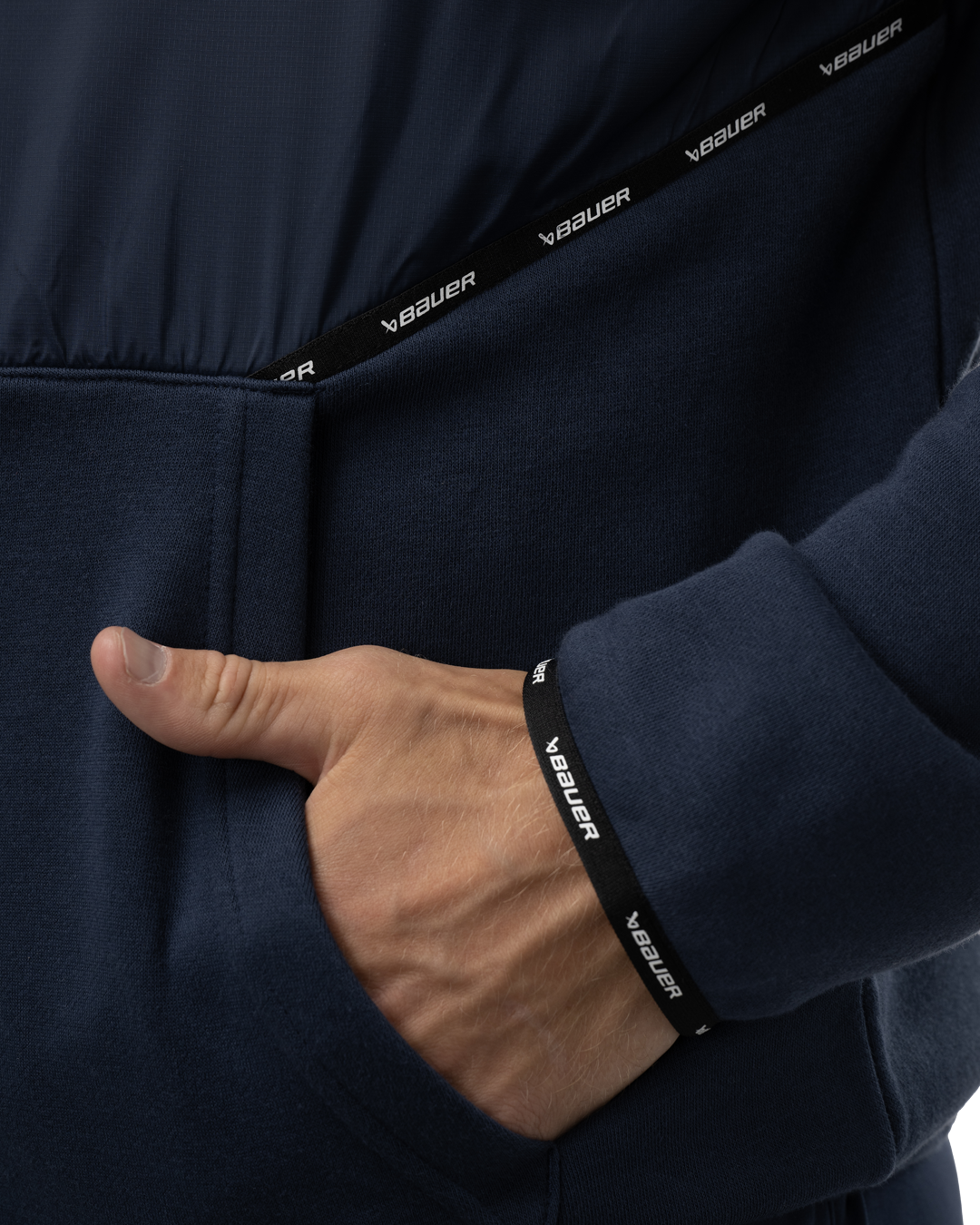 Mikina BAUER S24 TEAM 1/2 ZIP PULLOVER-SR-NAV (1063248)