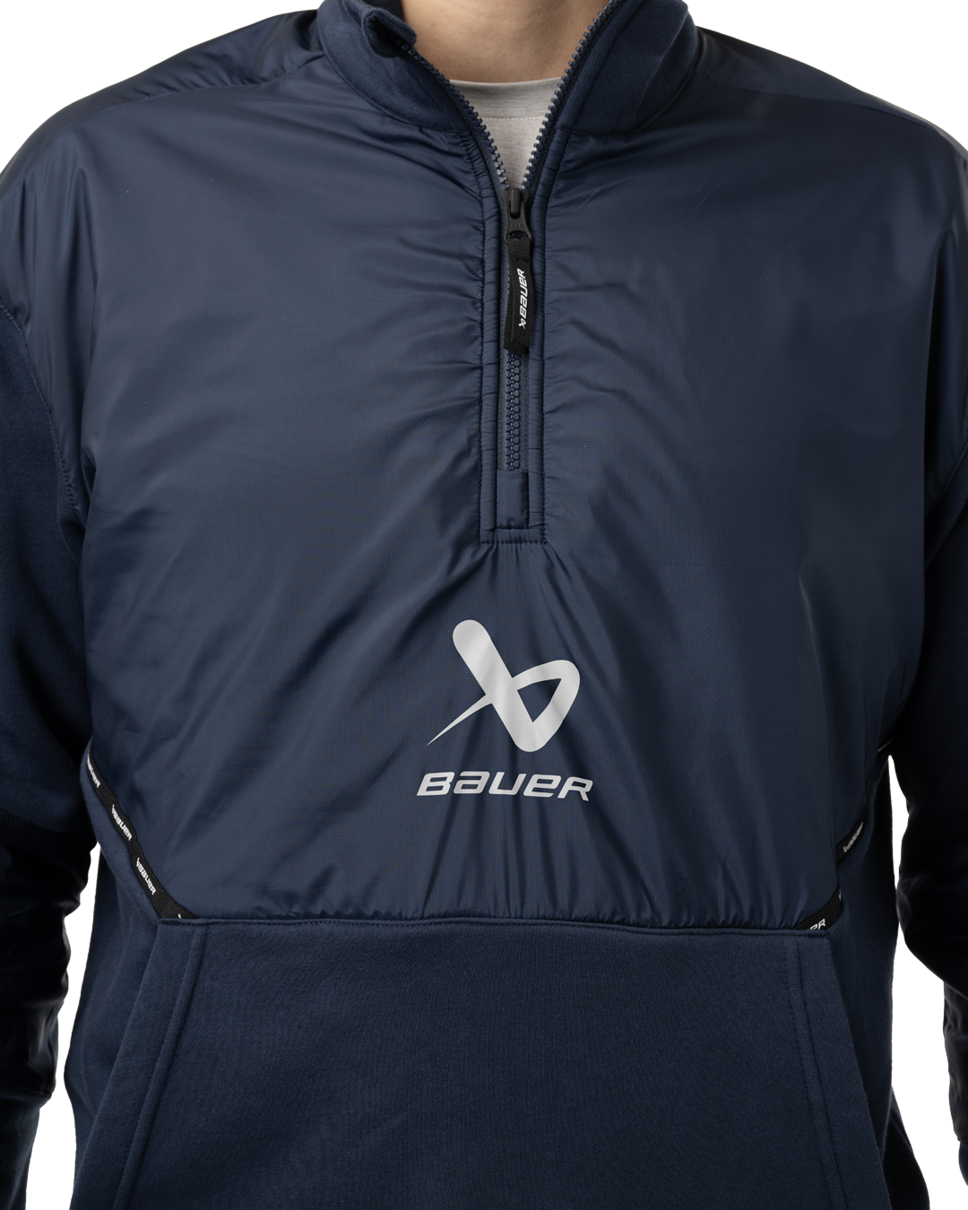 Mikina BAUER S24 TEAM 1/2 ZIP PULLOVER-SR-NAV (1063248)