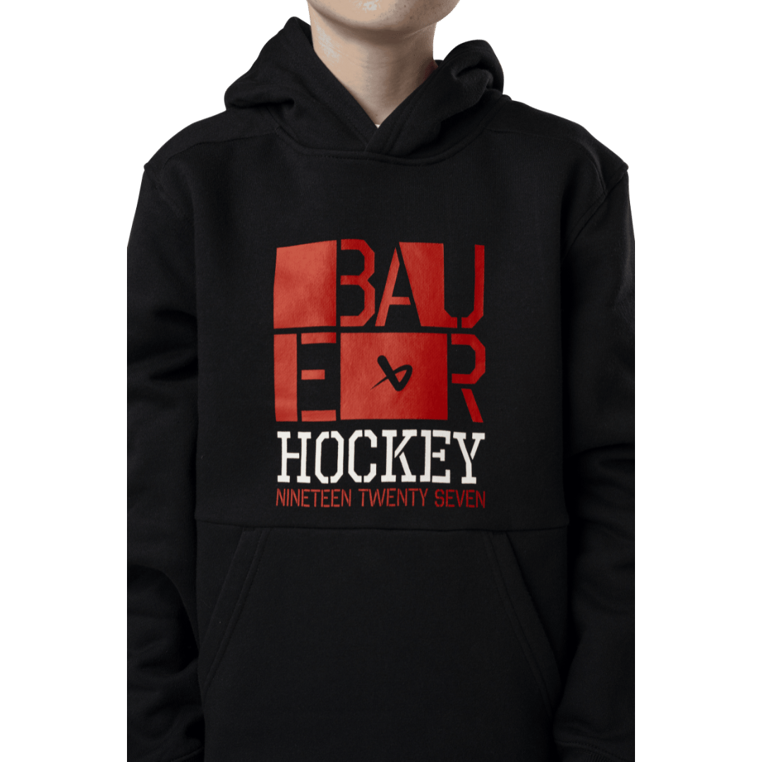 Mikina BAUER S24 ULTIMATE HOODIE-YTH-BLK (1064061)