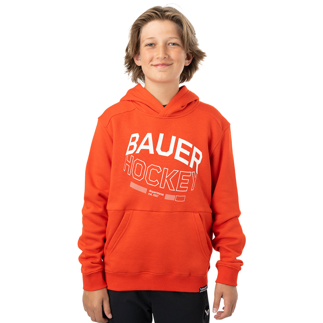 Mikina BAUER S24 ULTIMATE HOODIE-YTH-RED (1063402)