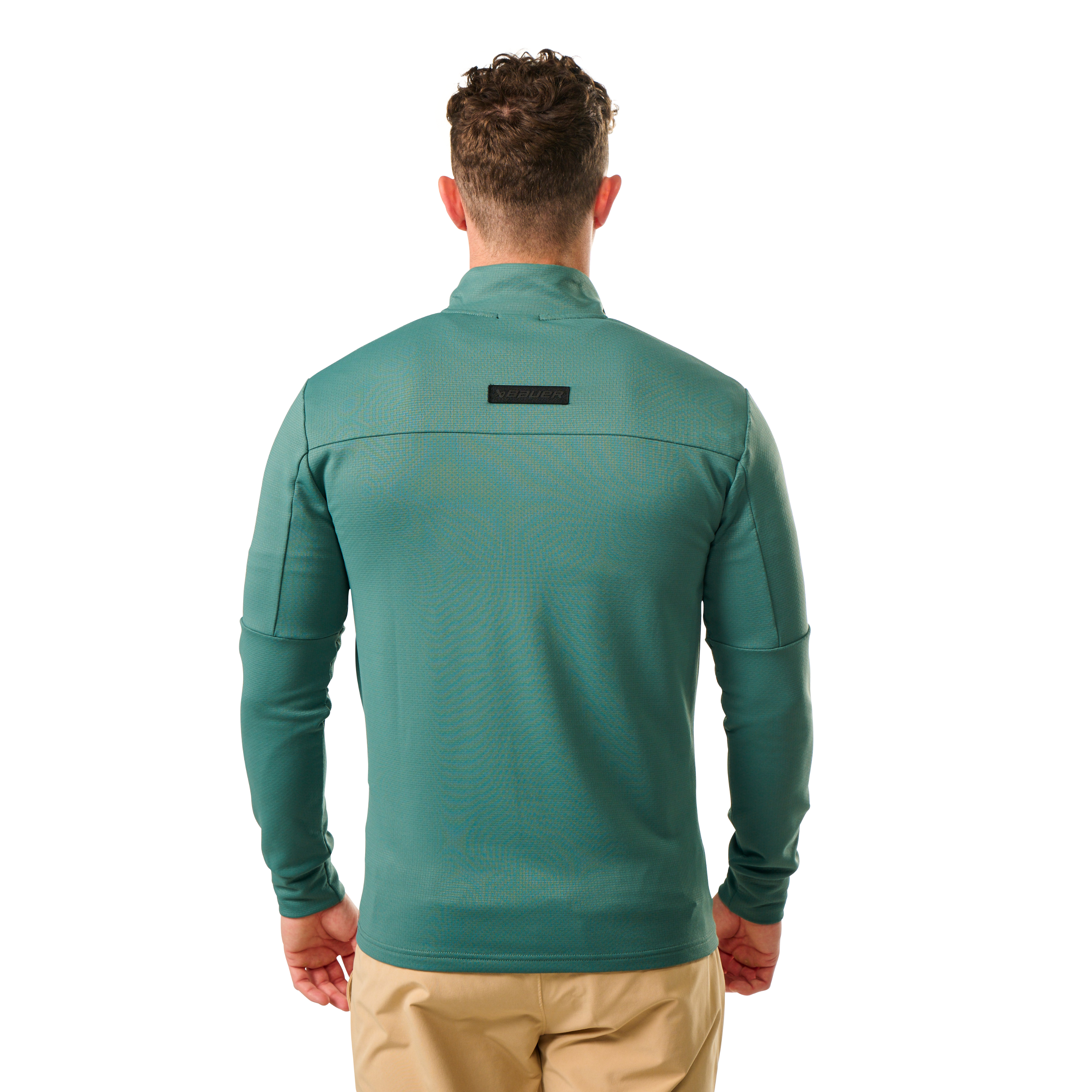 Mikina BAUER S25 FLC 1/4 ZIP-SR-SEA PINE (1064656)
