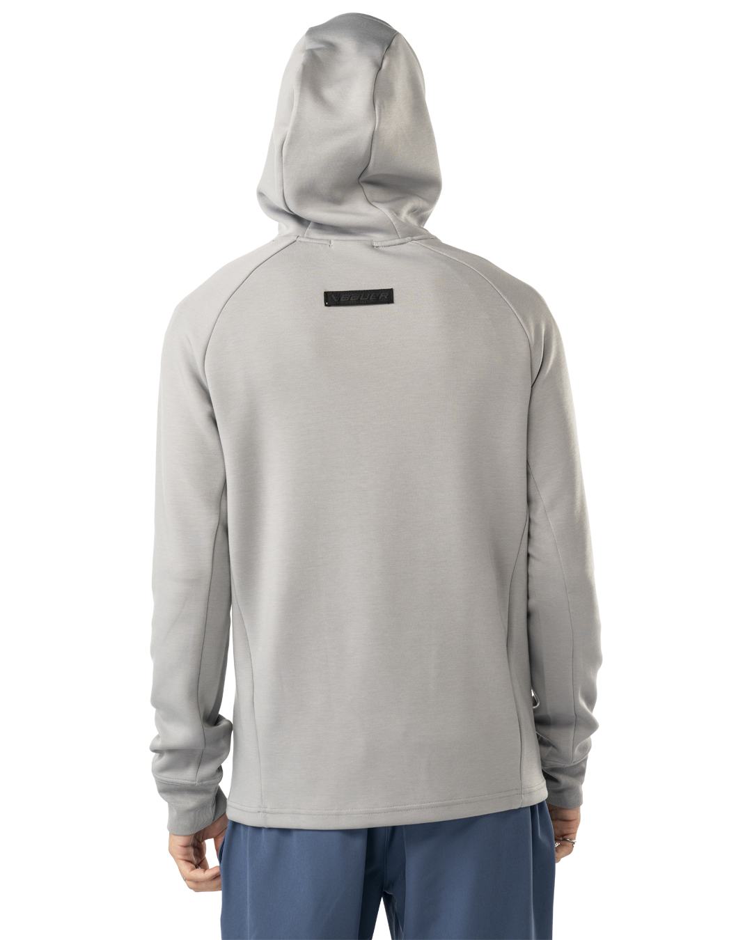 Mikina BAUER S25 FLC HOODIE-SR-STONE GRY (1065087)