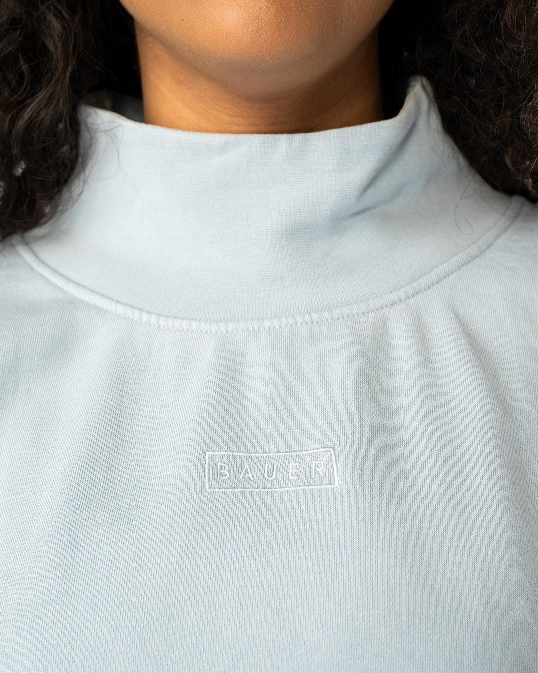 Mikina BAUER S25 FRENCH TERRY PULLOVER-WM-LTBLU (1065917)